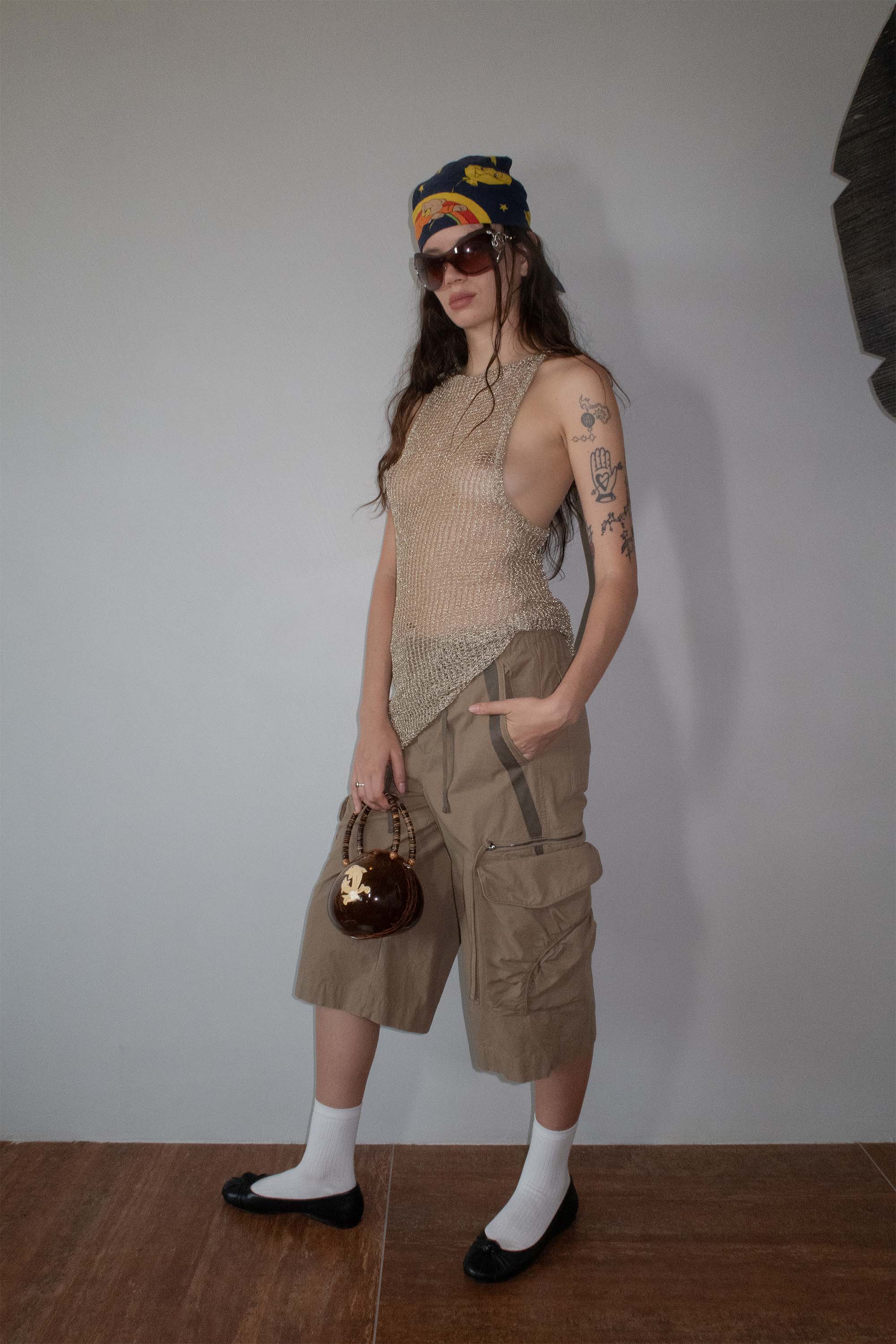 ★SCULPTOR★ Bermuda Utility Pants Mocha SC25S422BR Bermuda Utility Pants Mocha – Sculptor
