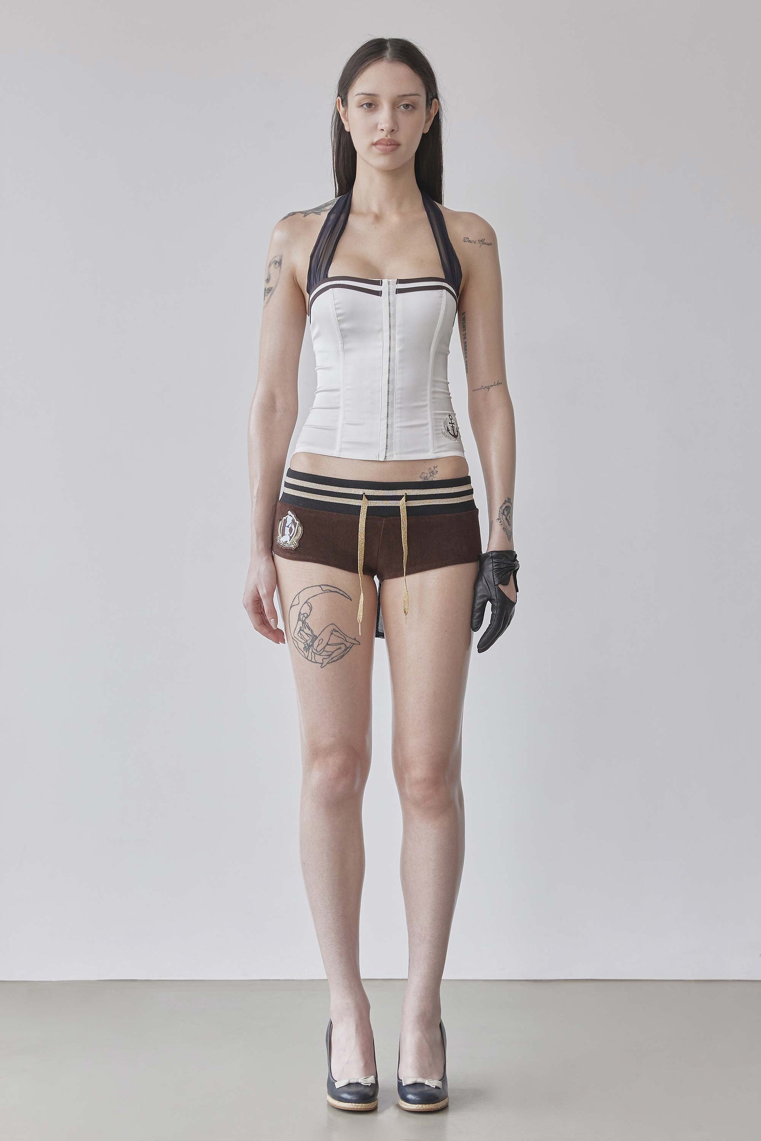 Marine Terry Shorts Brown