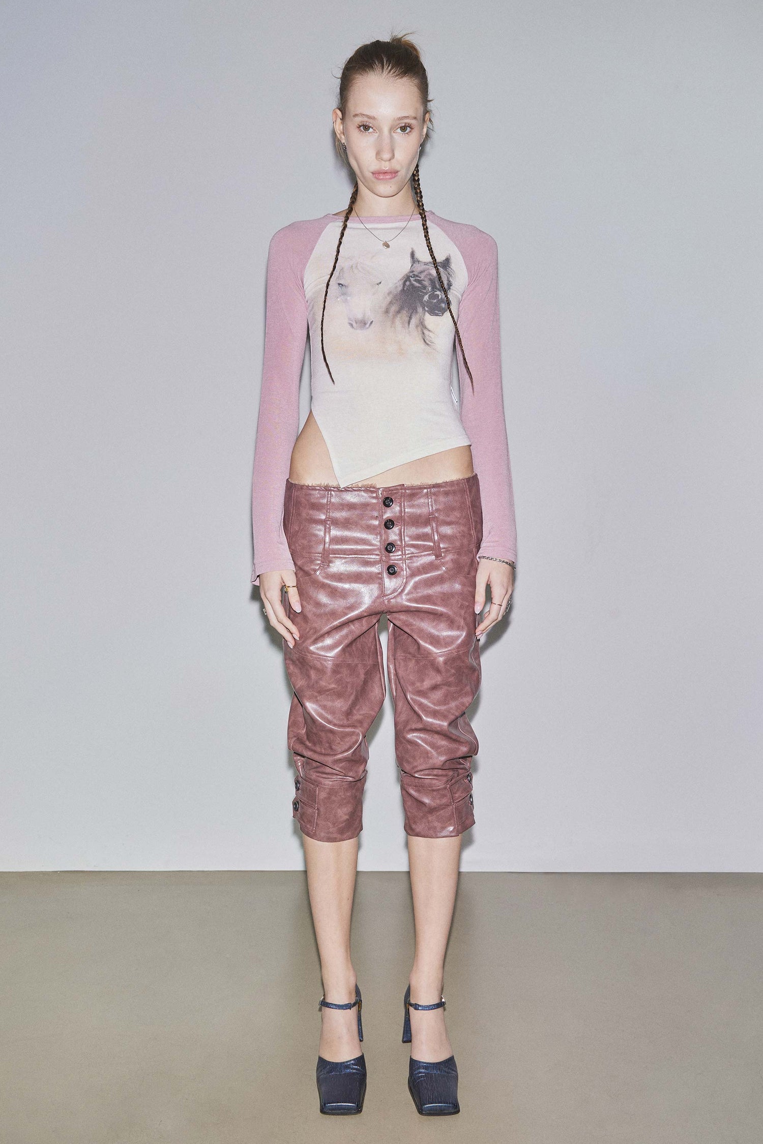 Howdy Raglan Tee Peach