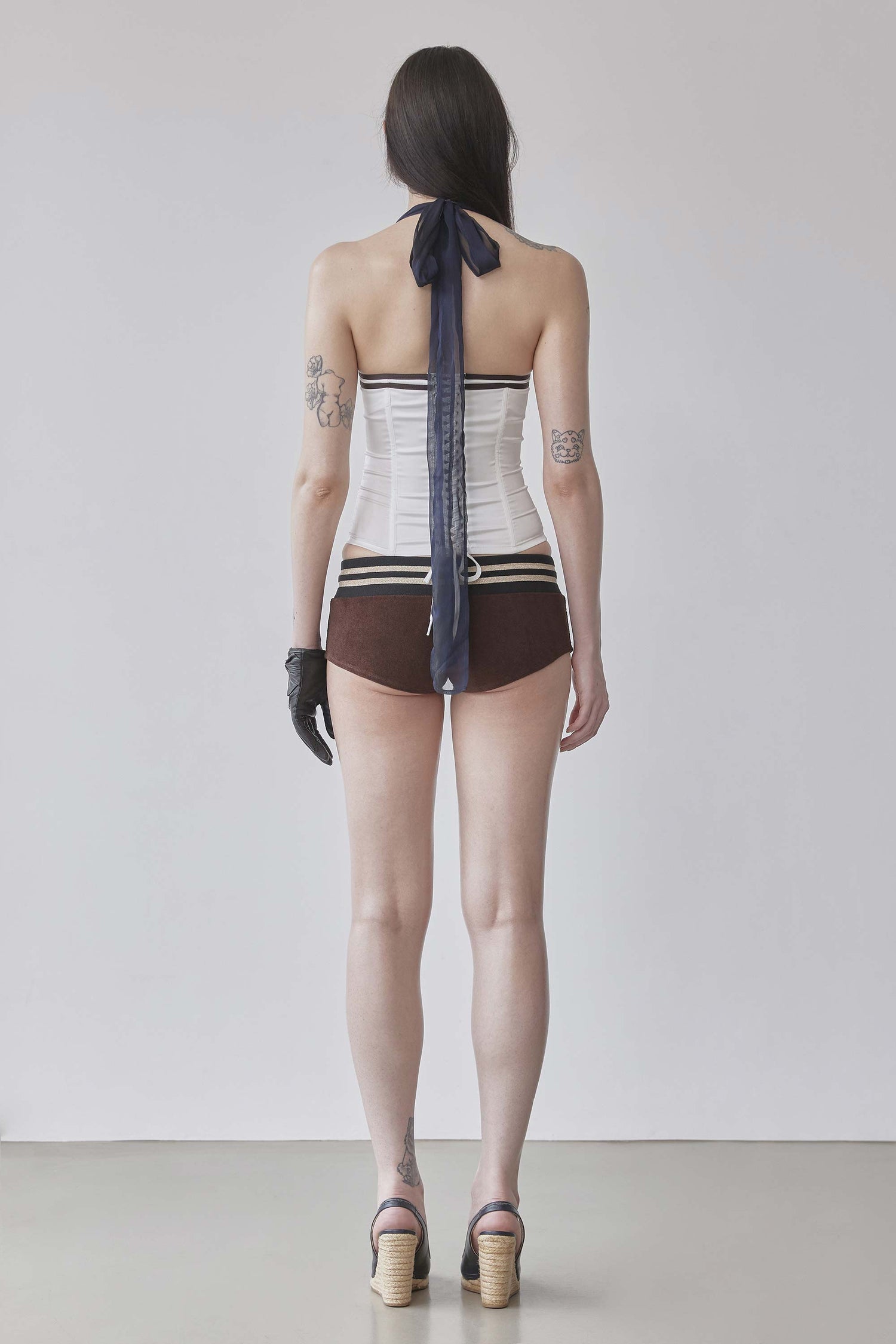 Marine Terry Shorts Brown