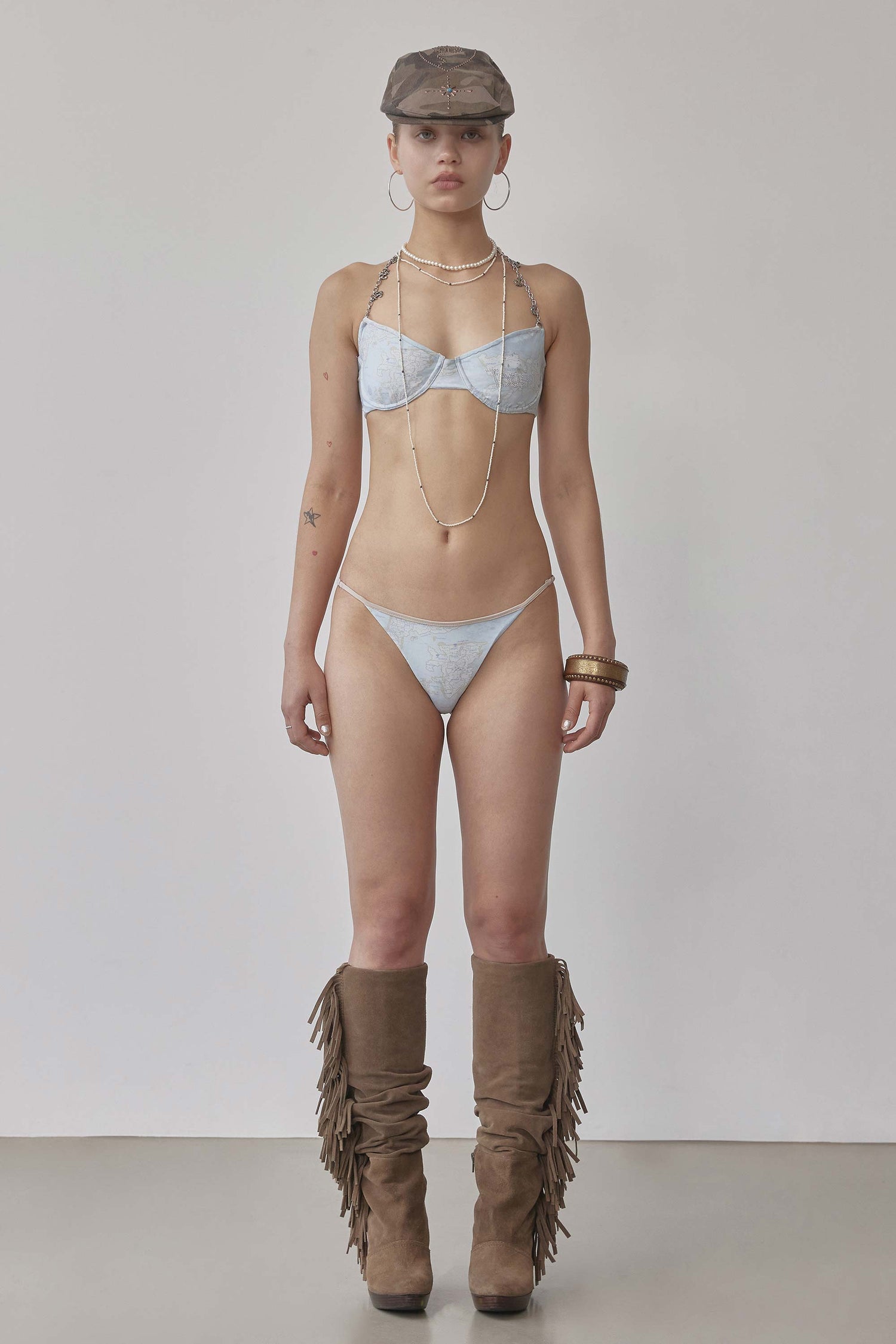 Marine Bikini Blue Map