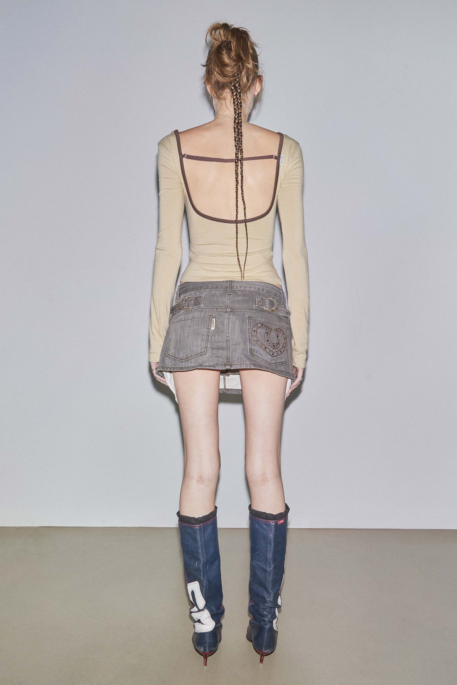 Scoop Back Strap Top Dirty Butter