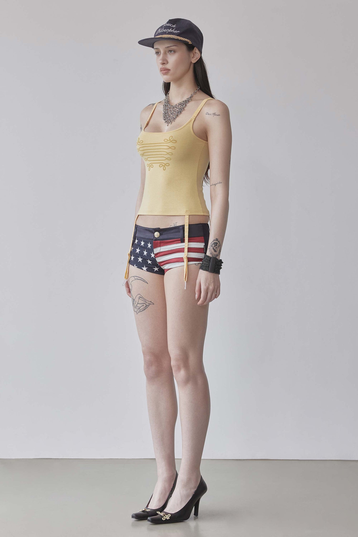 Garter Reversible Top Yellow