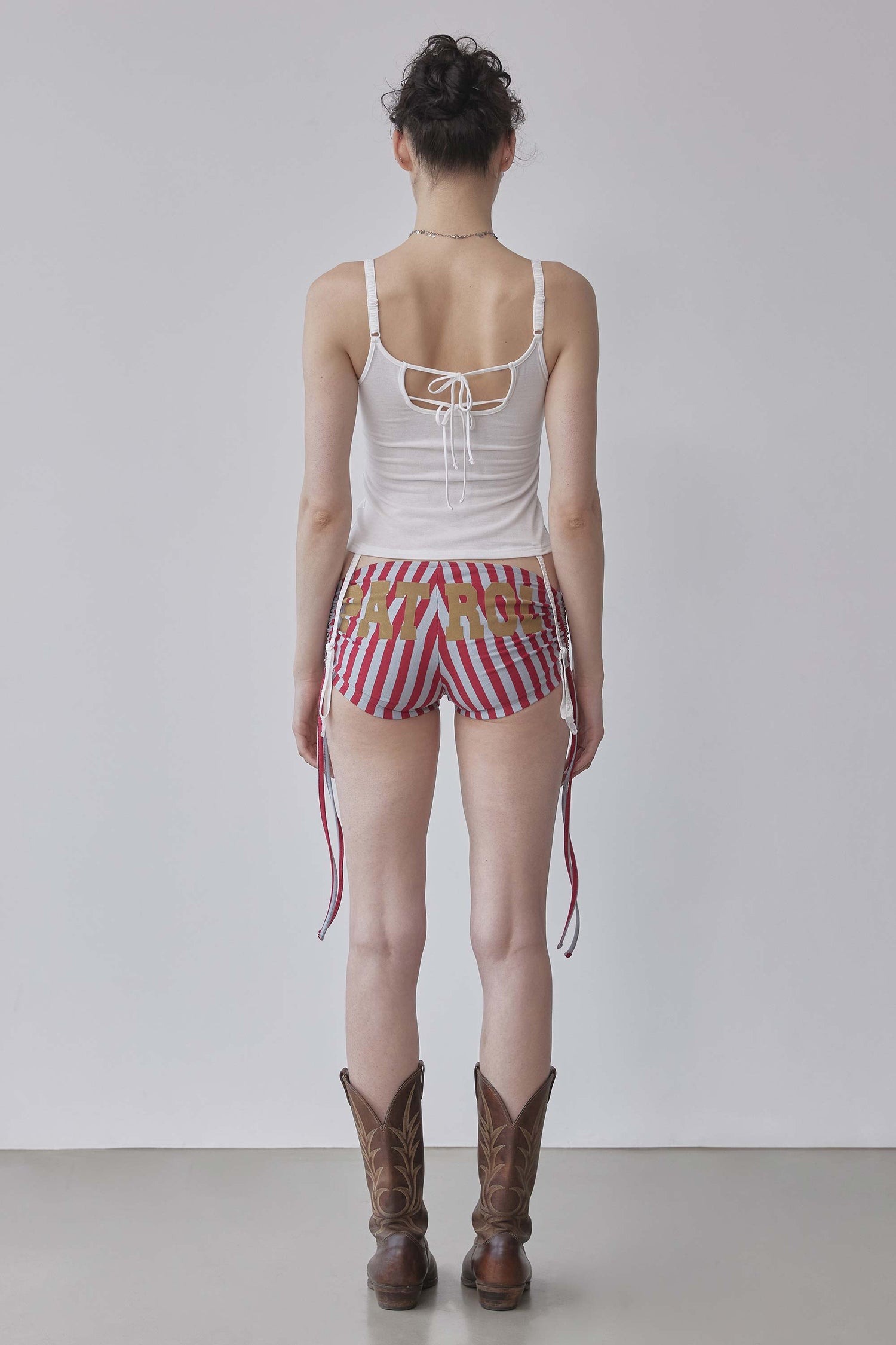 Garter Reversible Top White