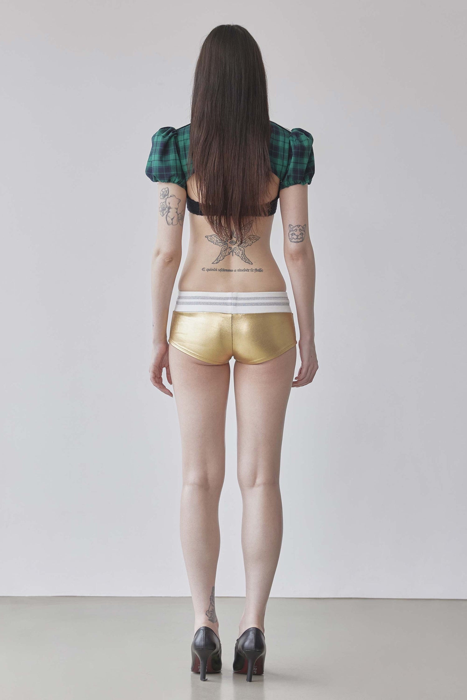Marine Metallic Shorts Metallic Gold
