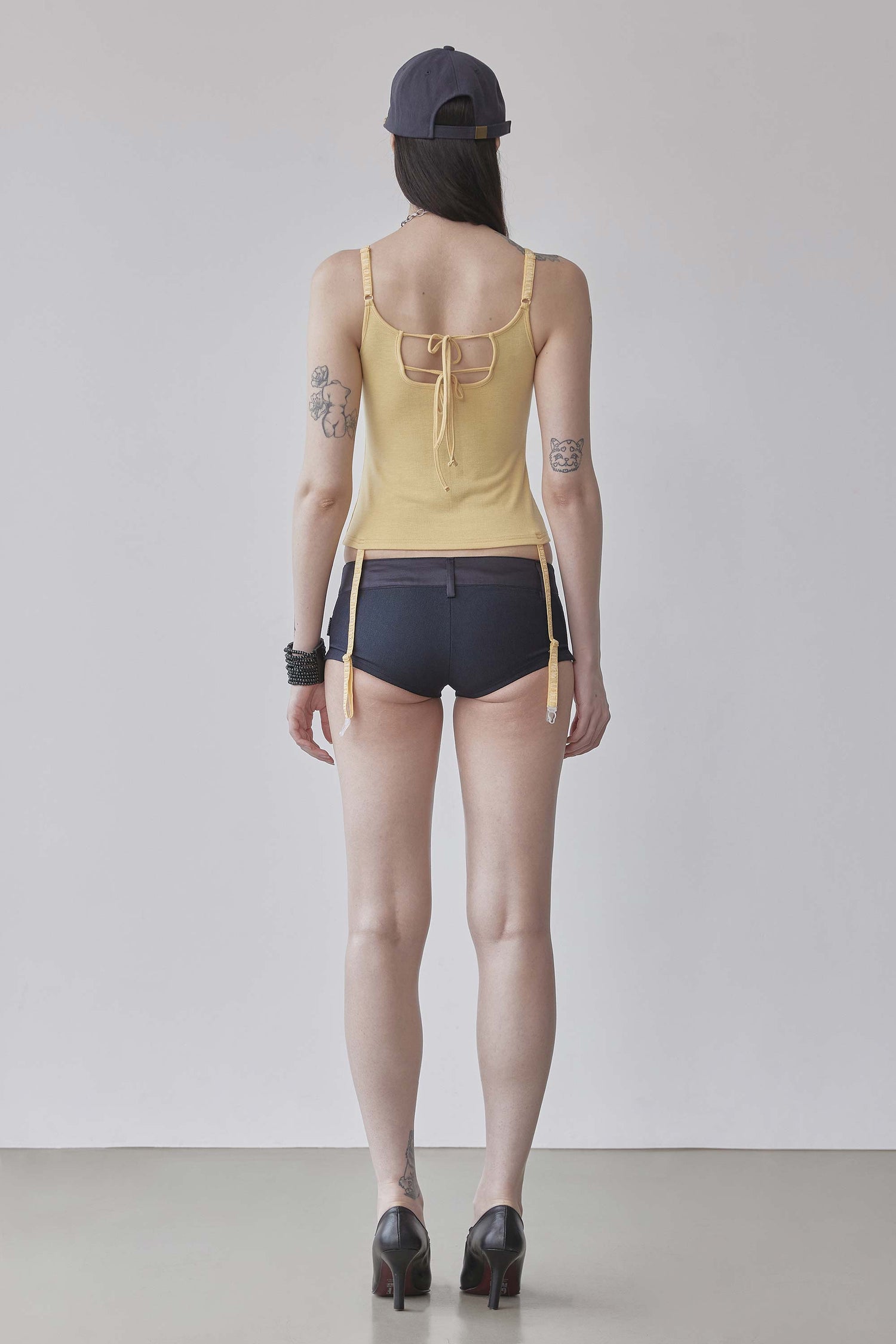 Garter Reversible Top Yellow
