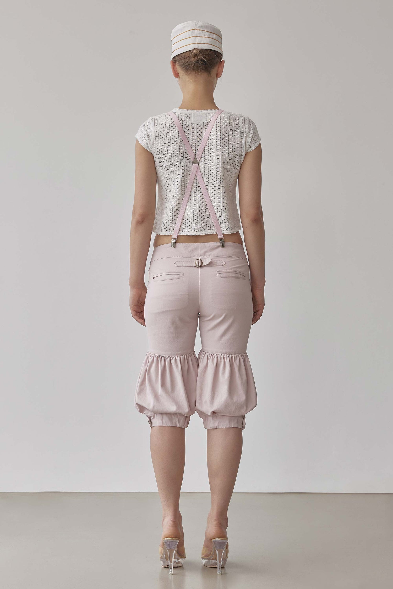 Balloon Capri Pants Baby Pink