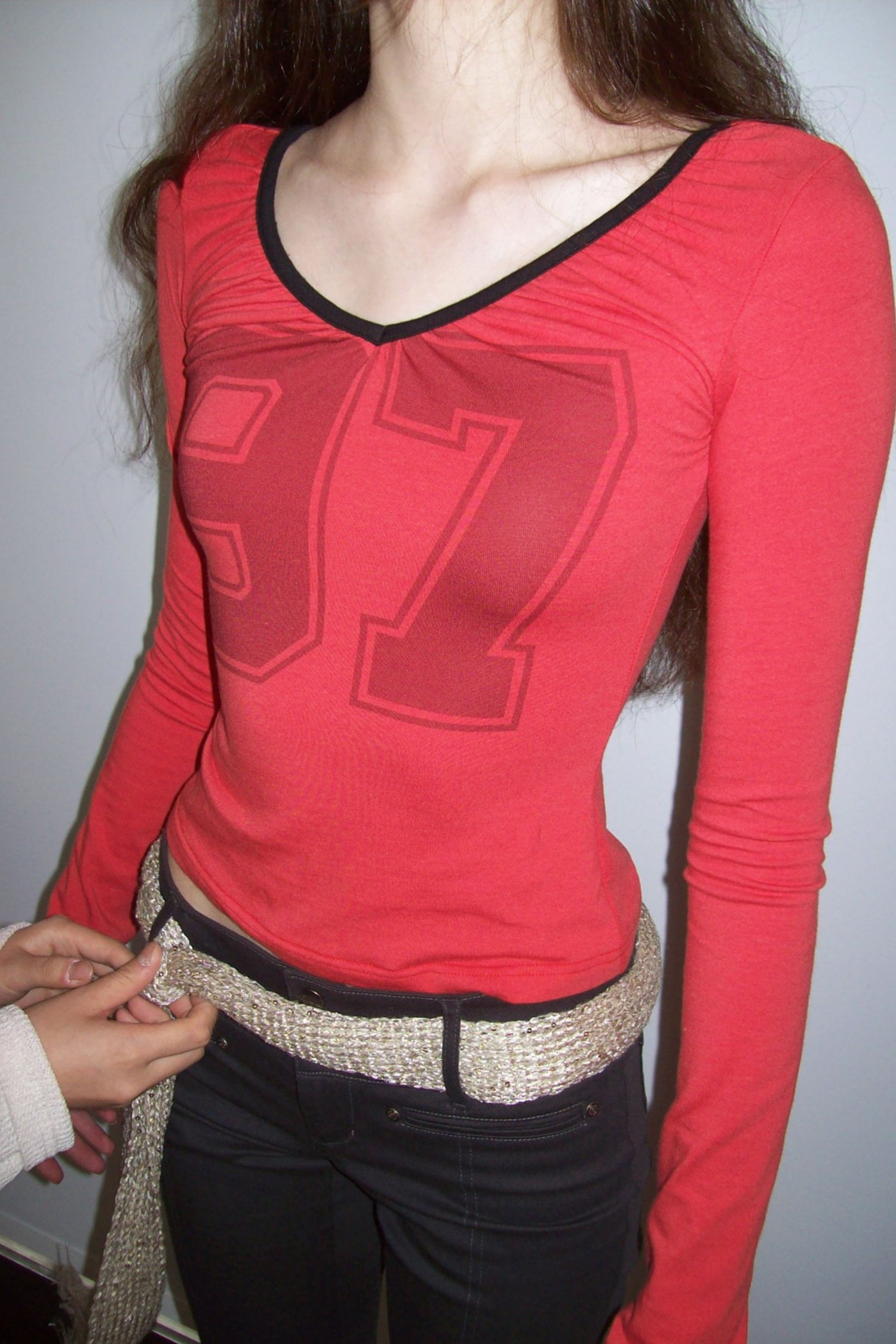 Scoop Back Strap Top Tomato