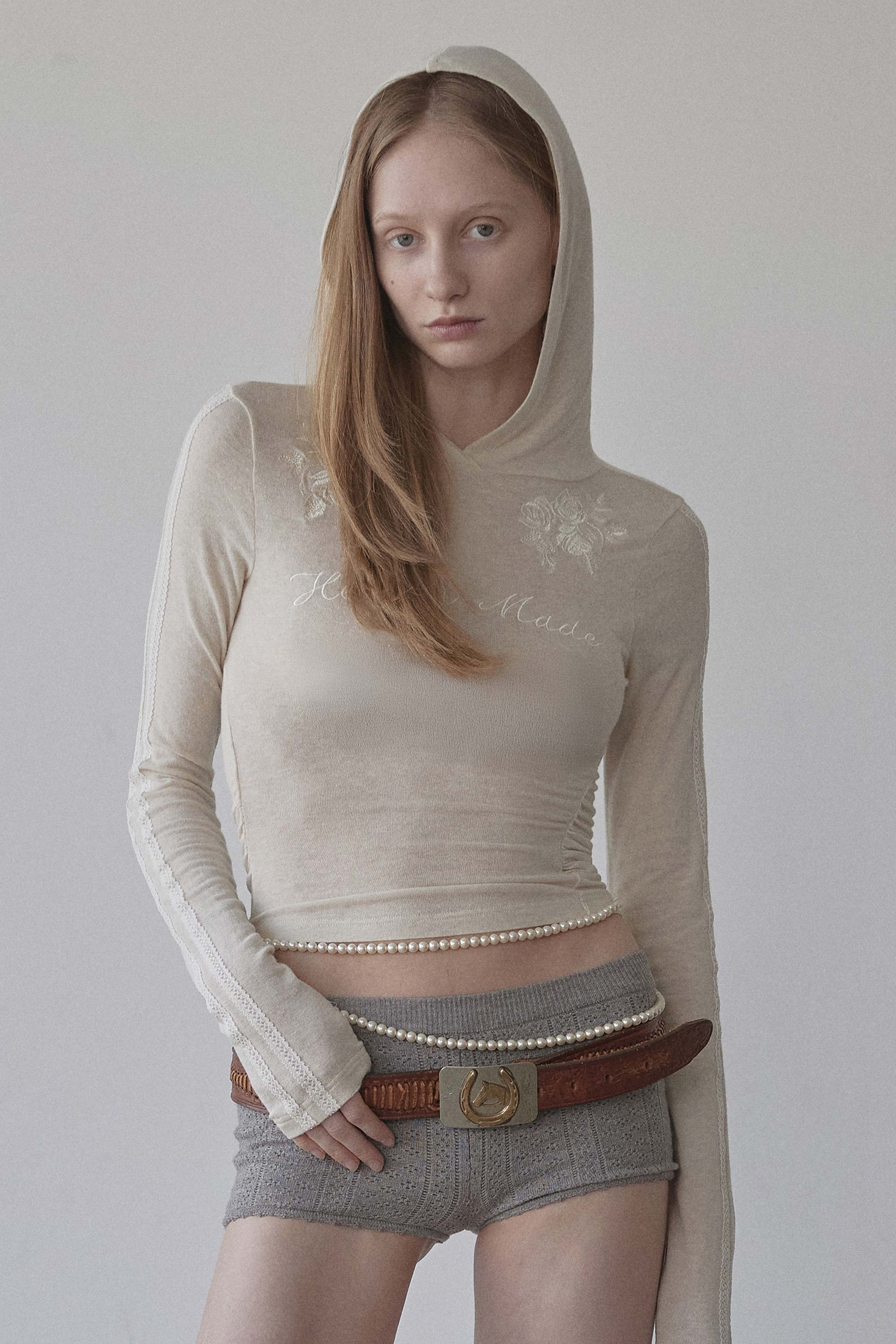 Tシャツ・カットソー SCULPTOR Rose Angora Hoodie Tee 4BFT525 SCULPTOR Rose Angora Hoodie Tee 4BFT525 (SCULPTOR/Tシャツ