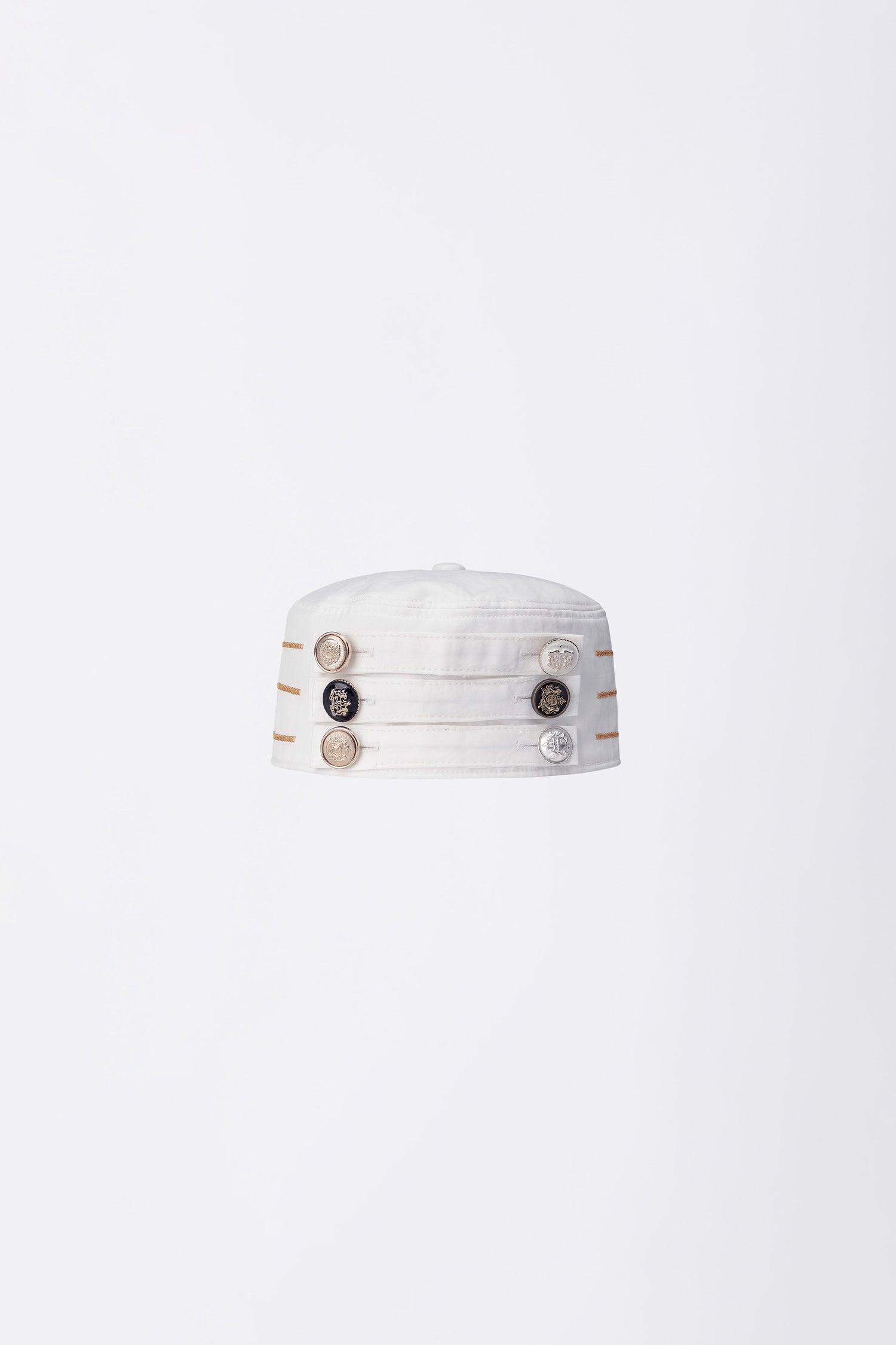 Marine Pillbox Hat White