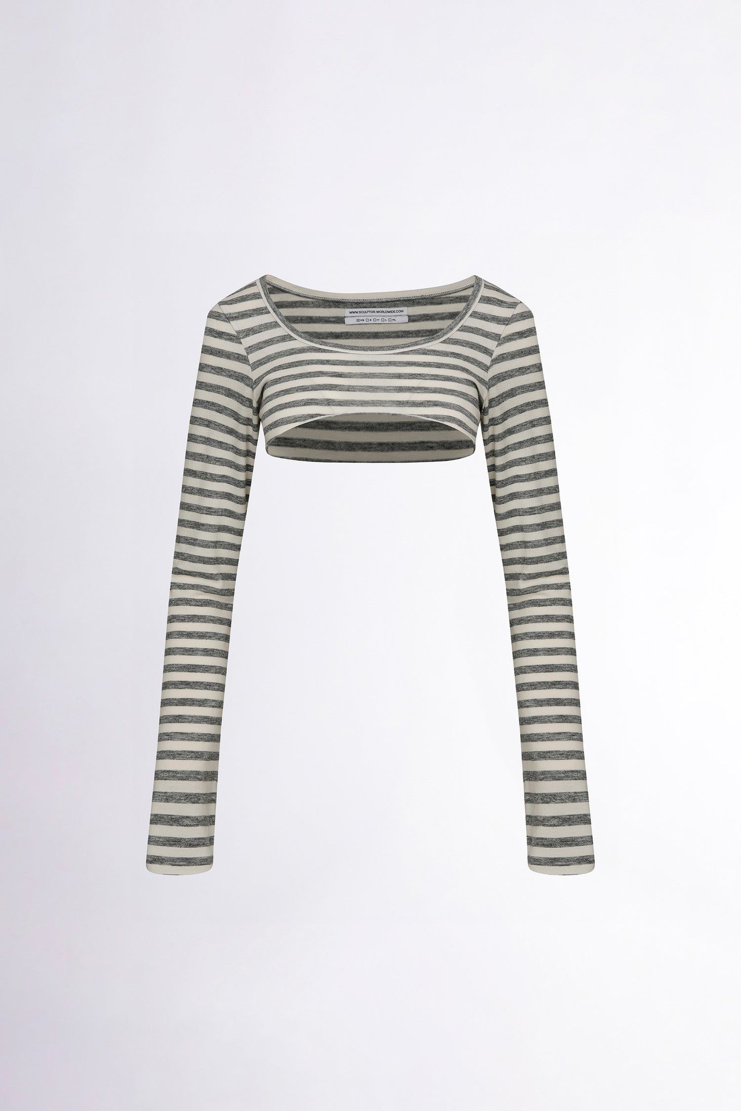 Micro Underboob Tee Stripe