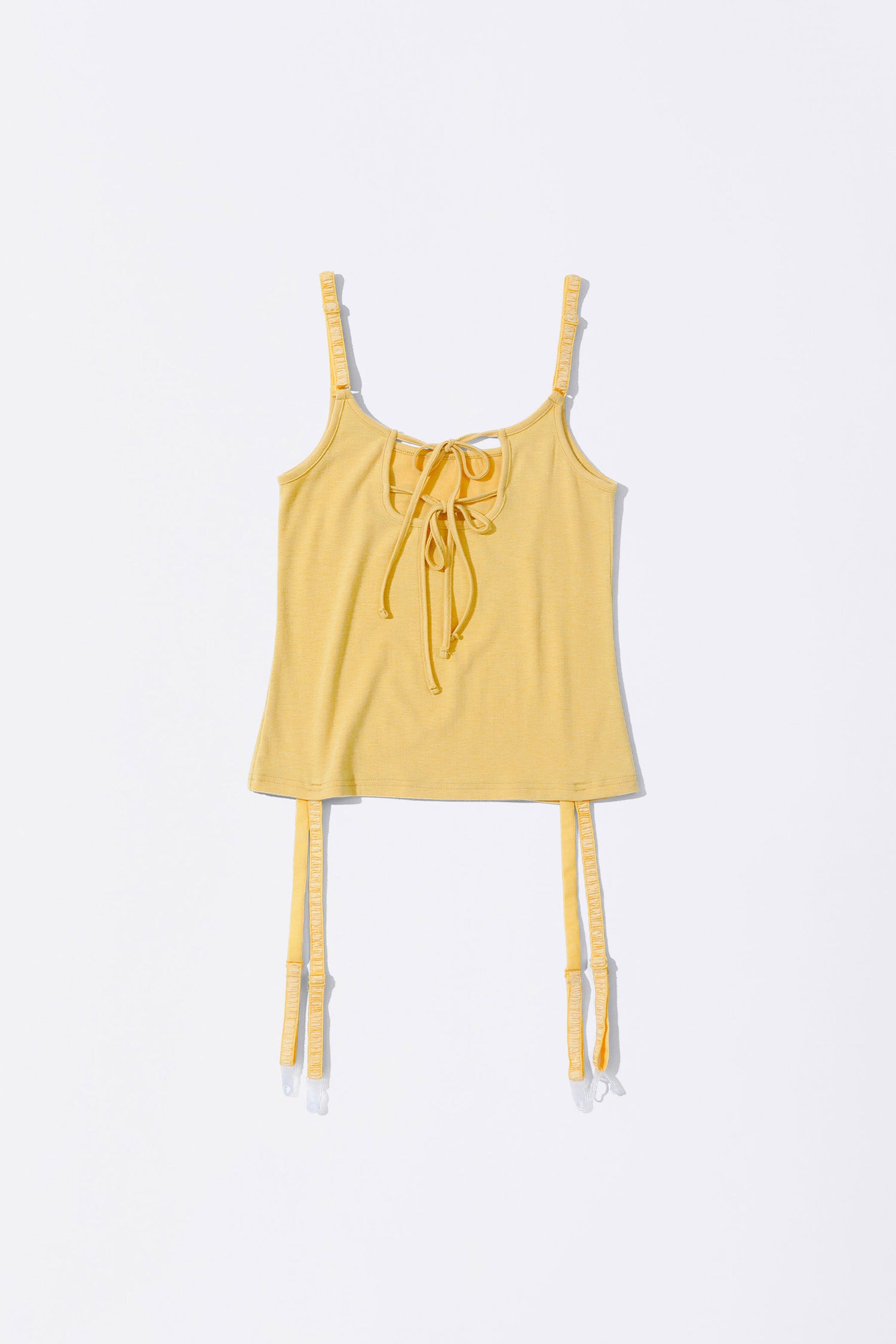 Garter Reversible Top Yellow