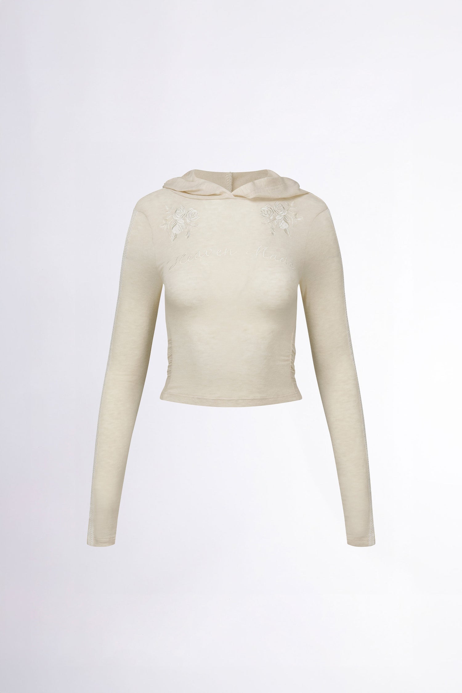 Rose Angora Hoodie Tee Raw