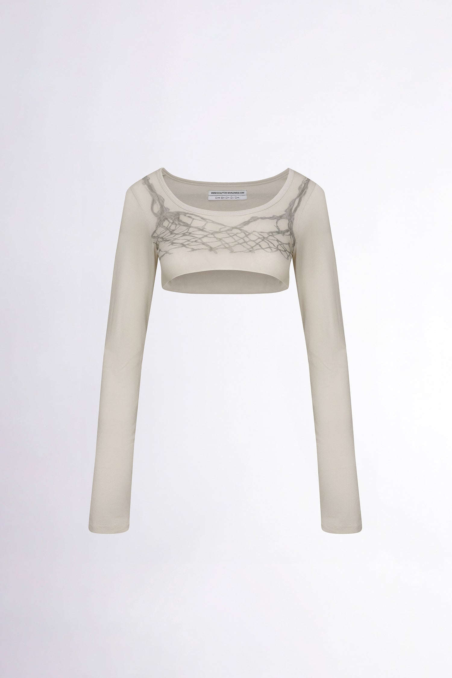 Micro Underboob Tee Beige