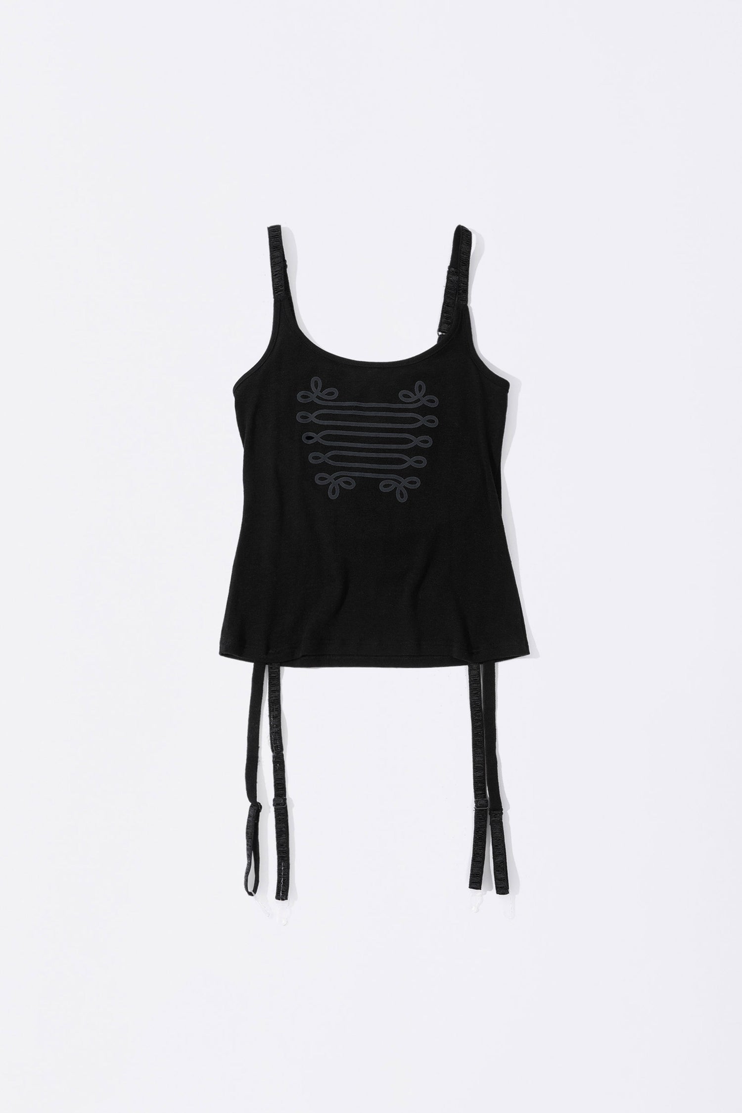 Garter Reversible Top Black
