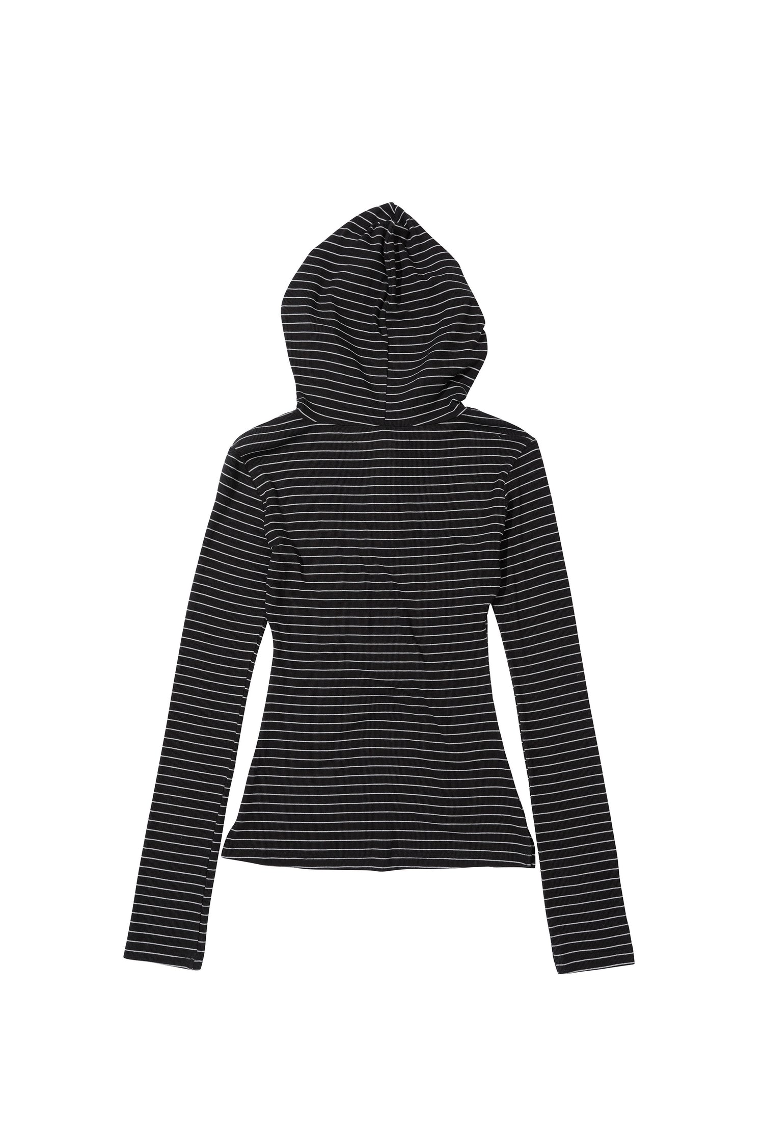 Stripe Hoodie Tee Charcoal