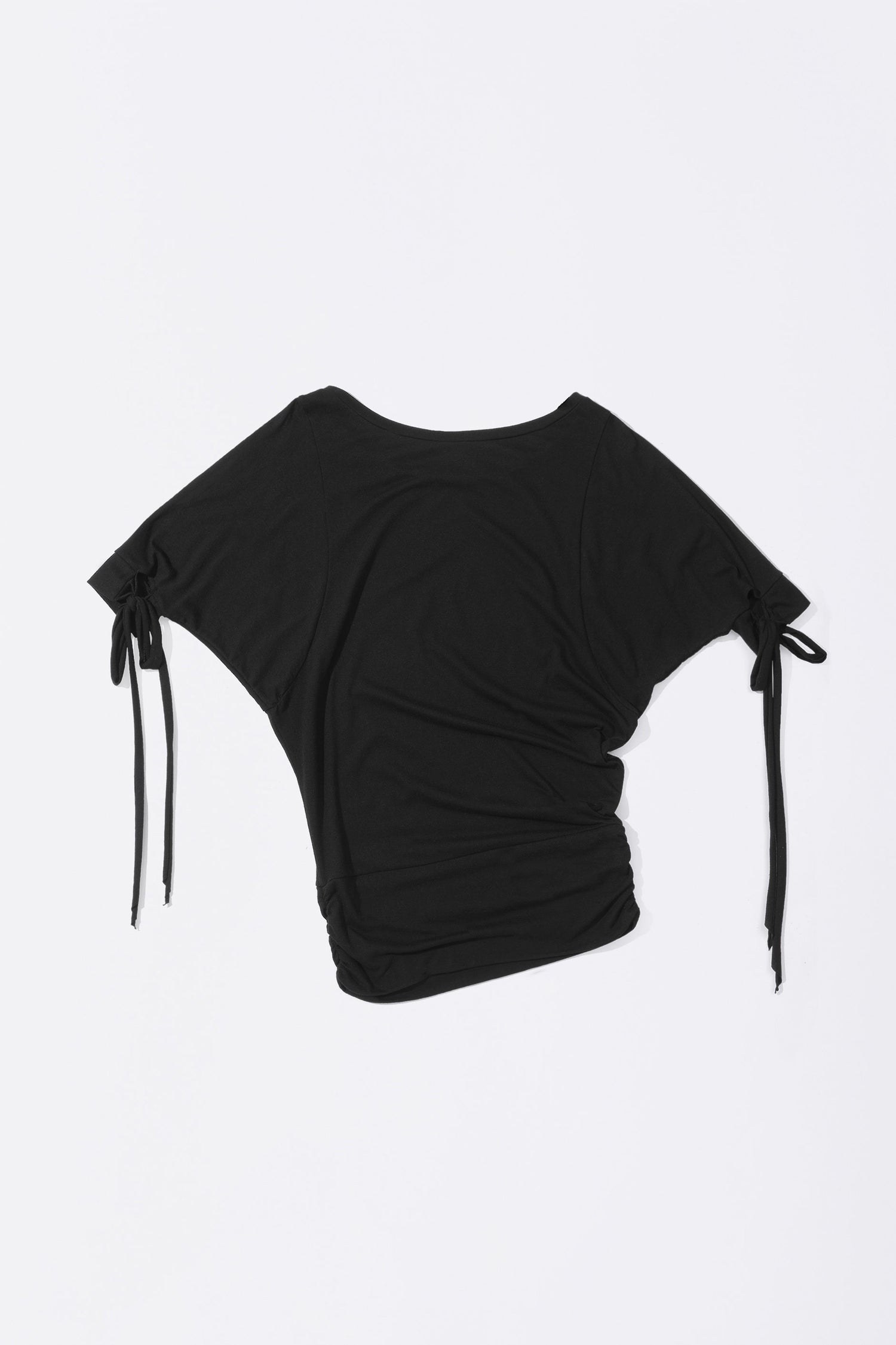 Tie Sleeve Tee Black