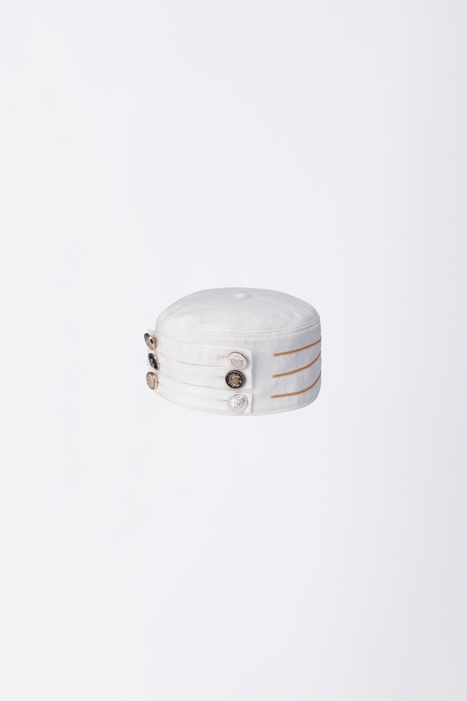 Marine Pillbox Hat White