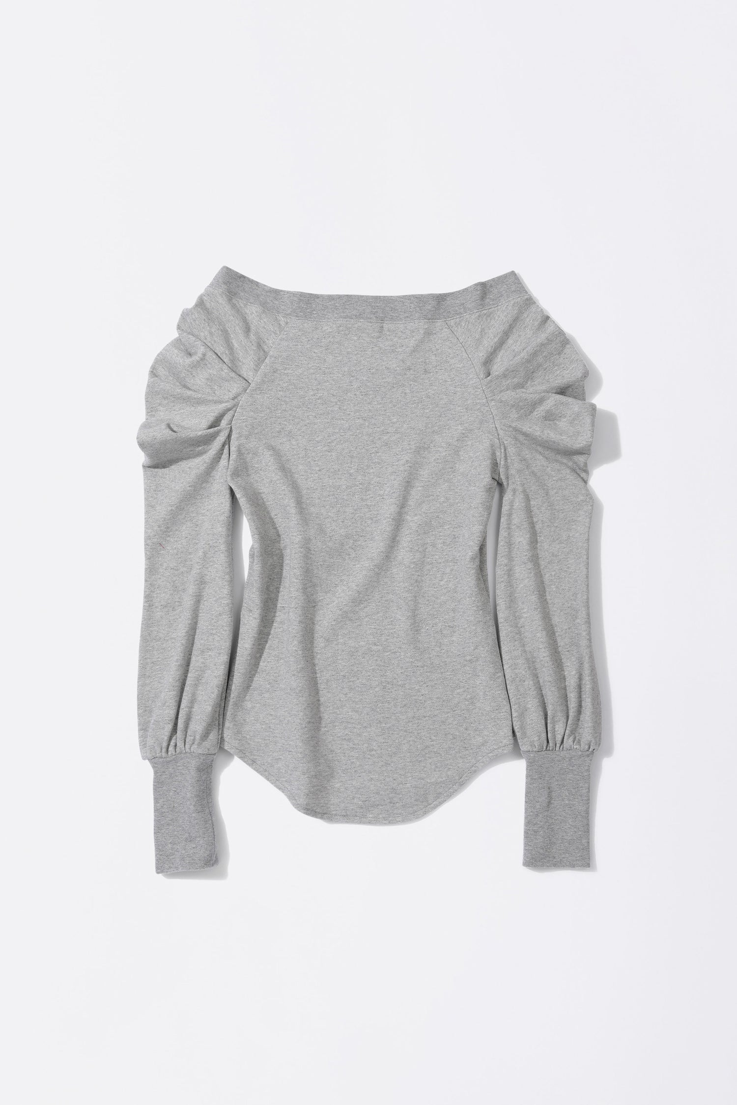 Princess Off-Shoulder Tee Melange Gray
