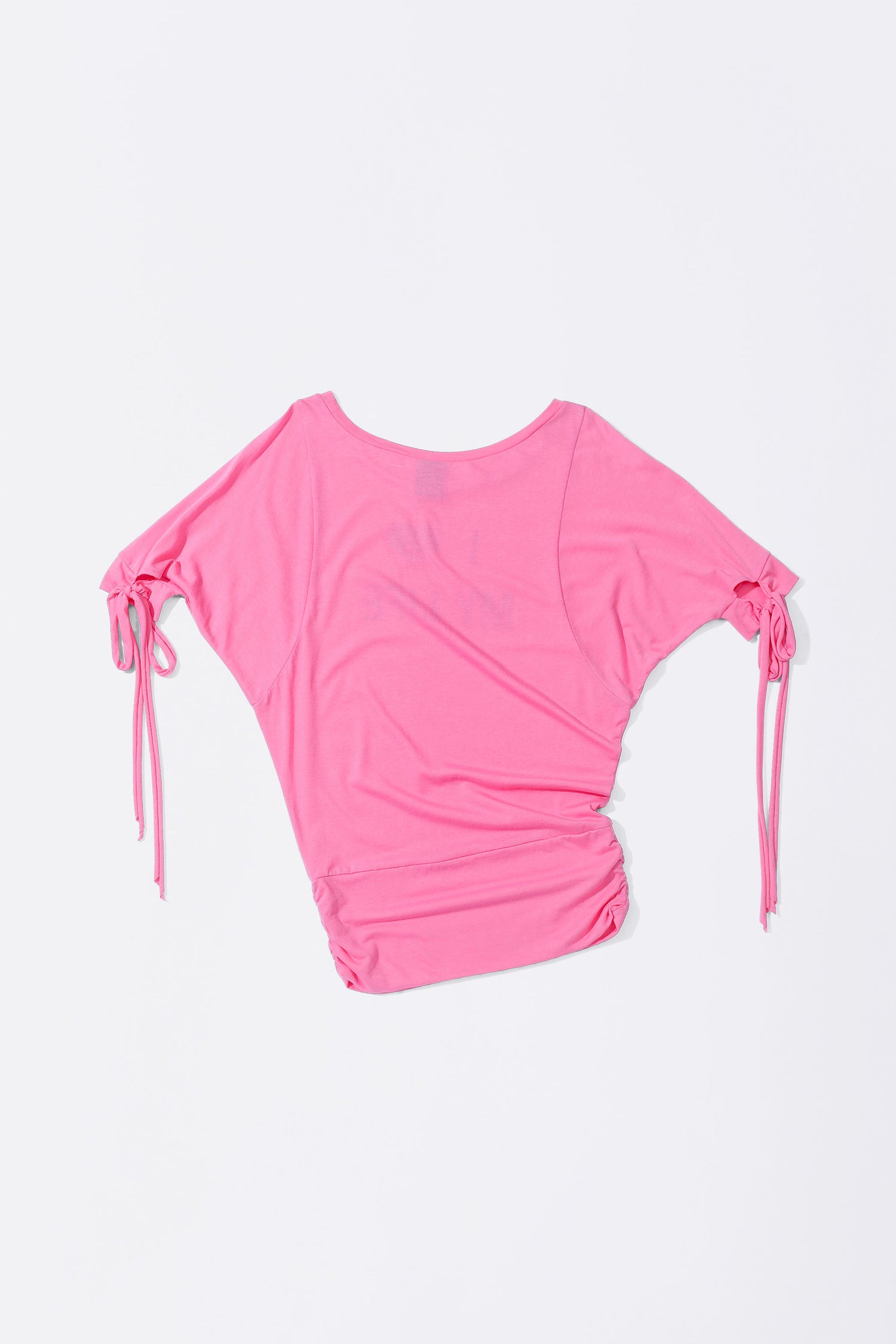 Tie Sleeve Tee Coral
