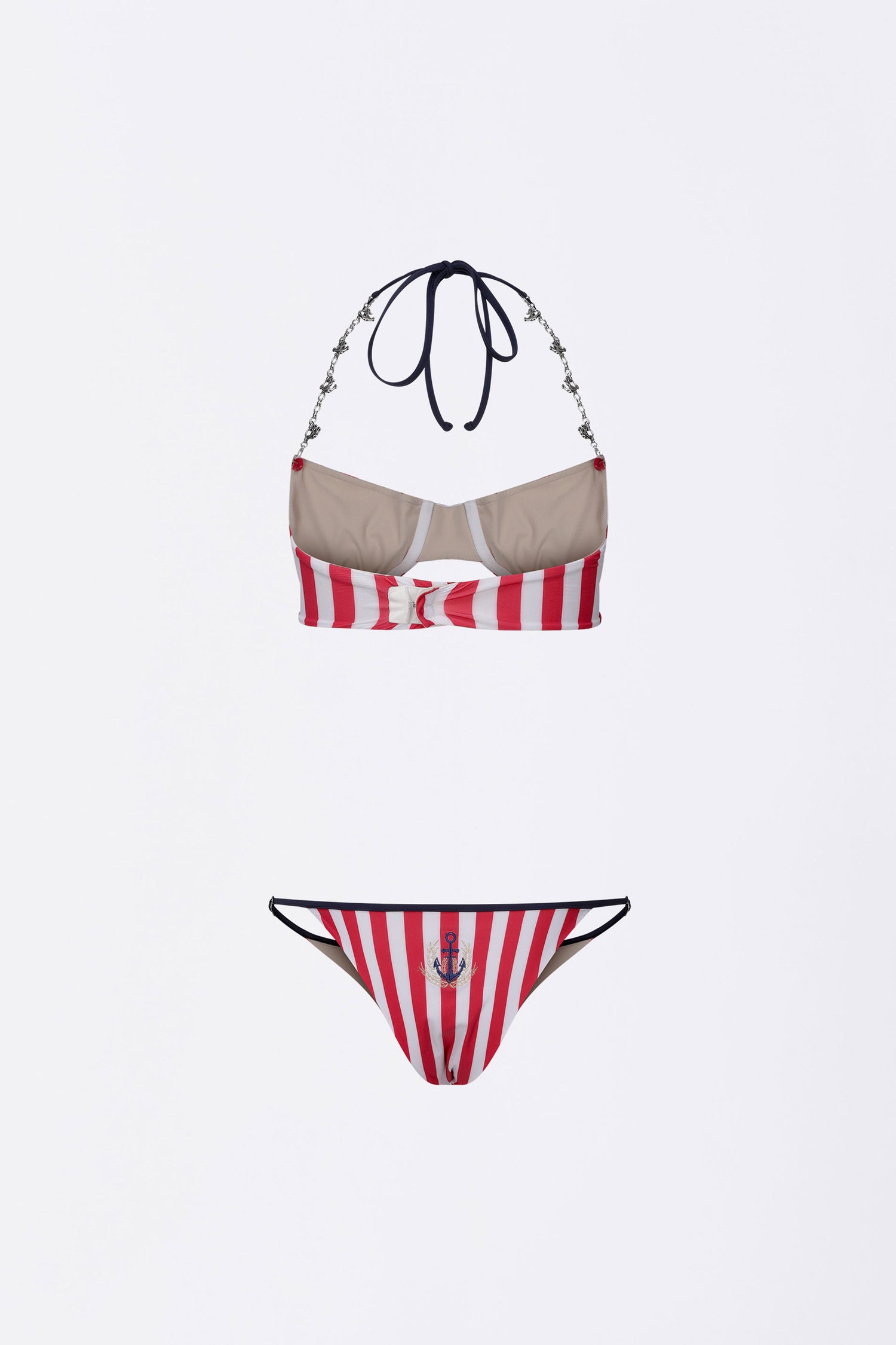 Marine Bikini Red Stripe