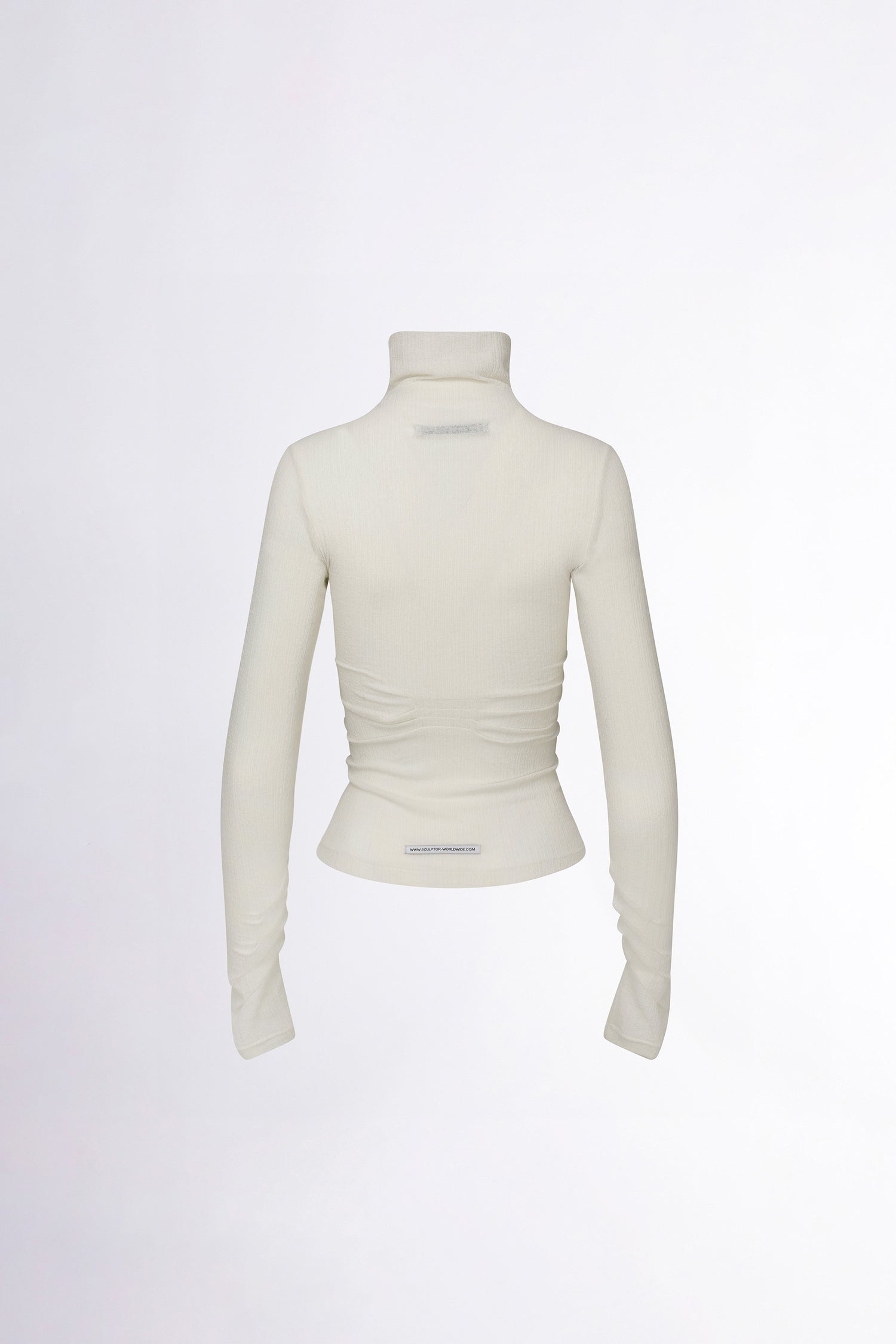 Origami Turtle Neck Tee Ivory
