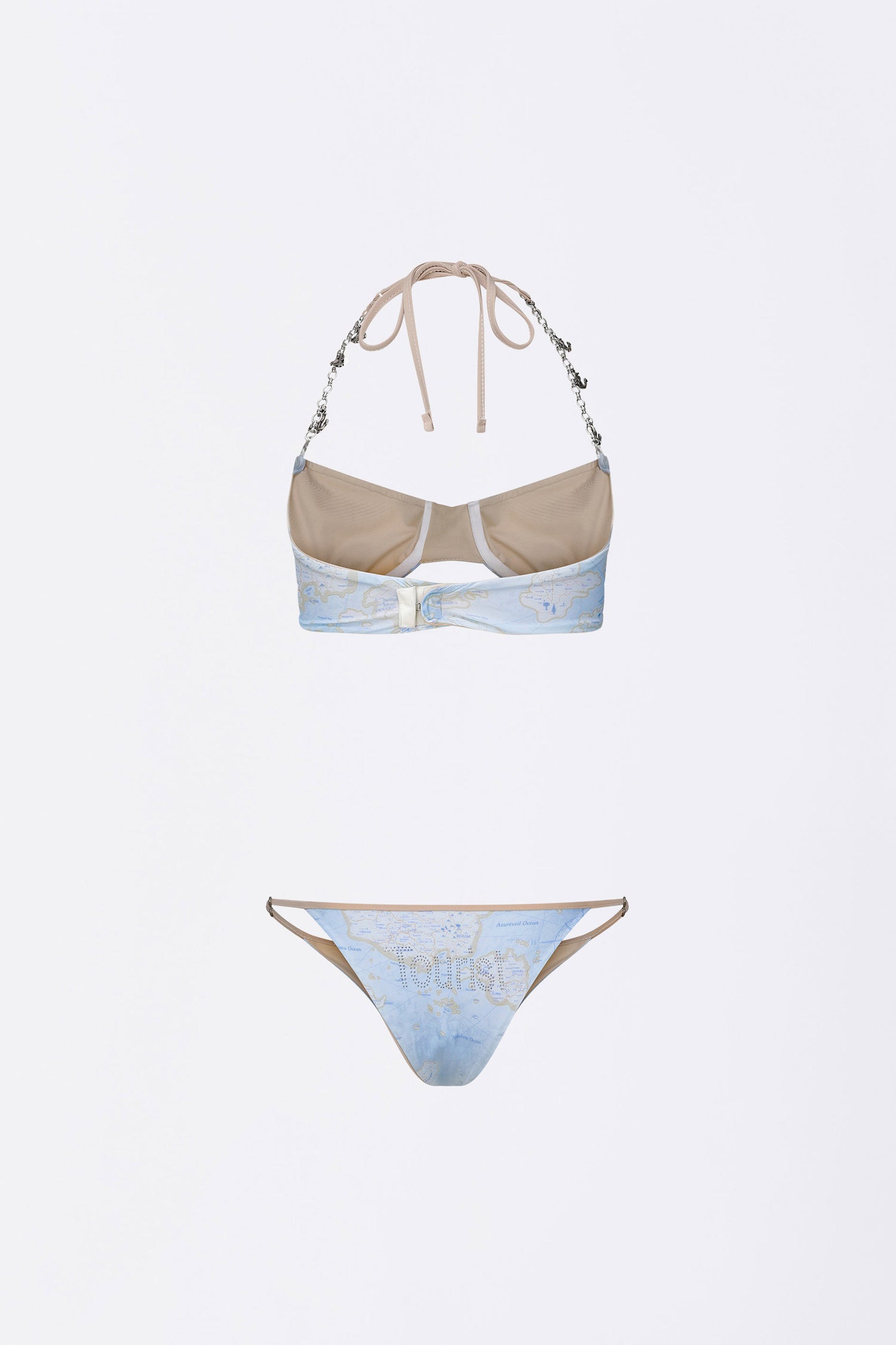 Marine Bikini Blue Map