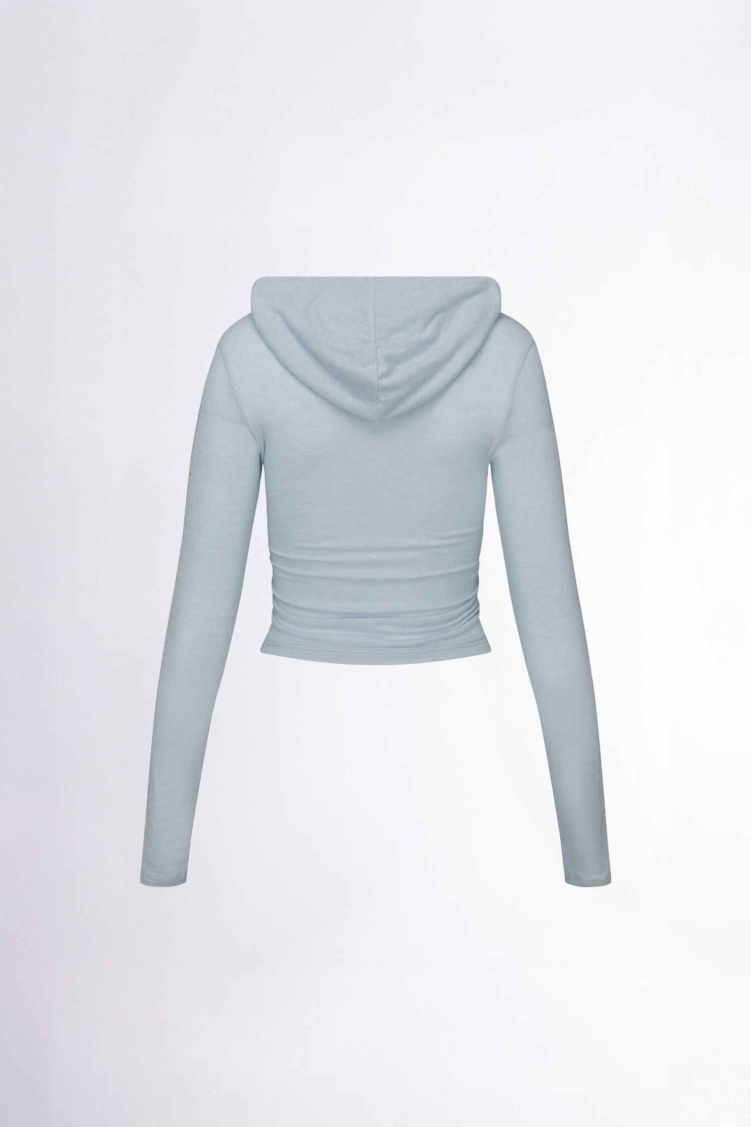 Rose Angora Hoodie Tee Baby Blue