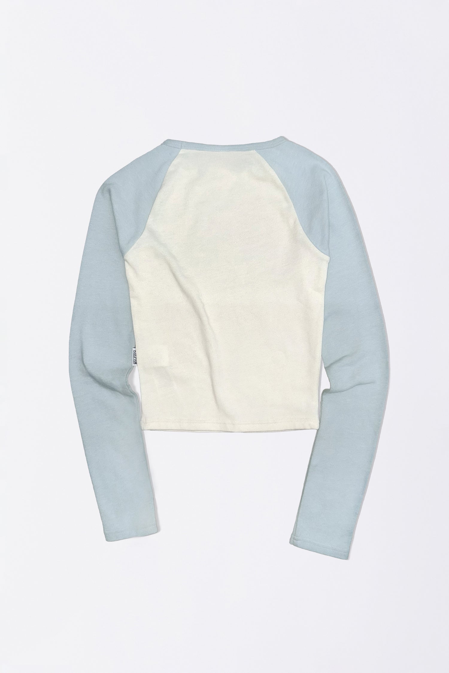 Good Karma Raglan Tee Cream/Baby Blue