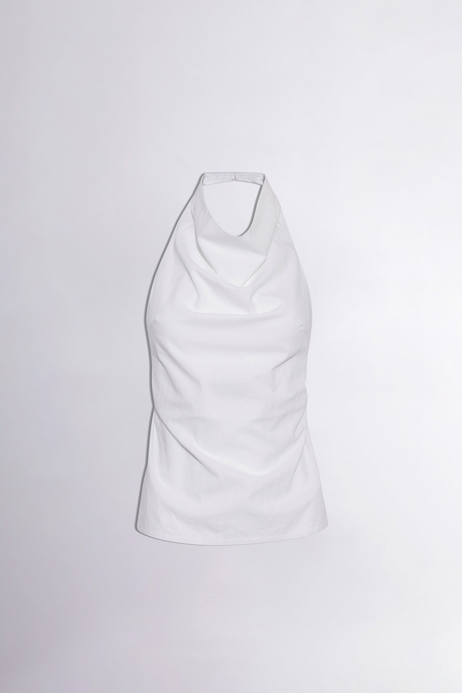 ★SCULPTOR★ Drape Backless Halter Top Coquette White SC24S2 Drape Backless Halter Top Coquette White – Sculptor