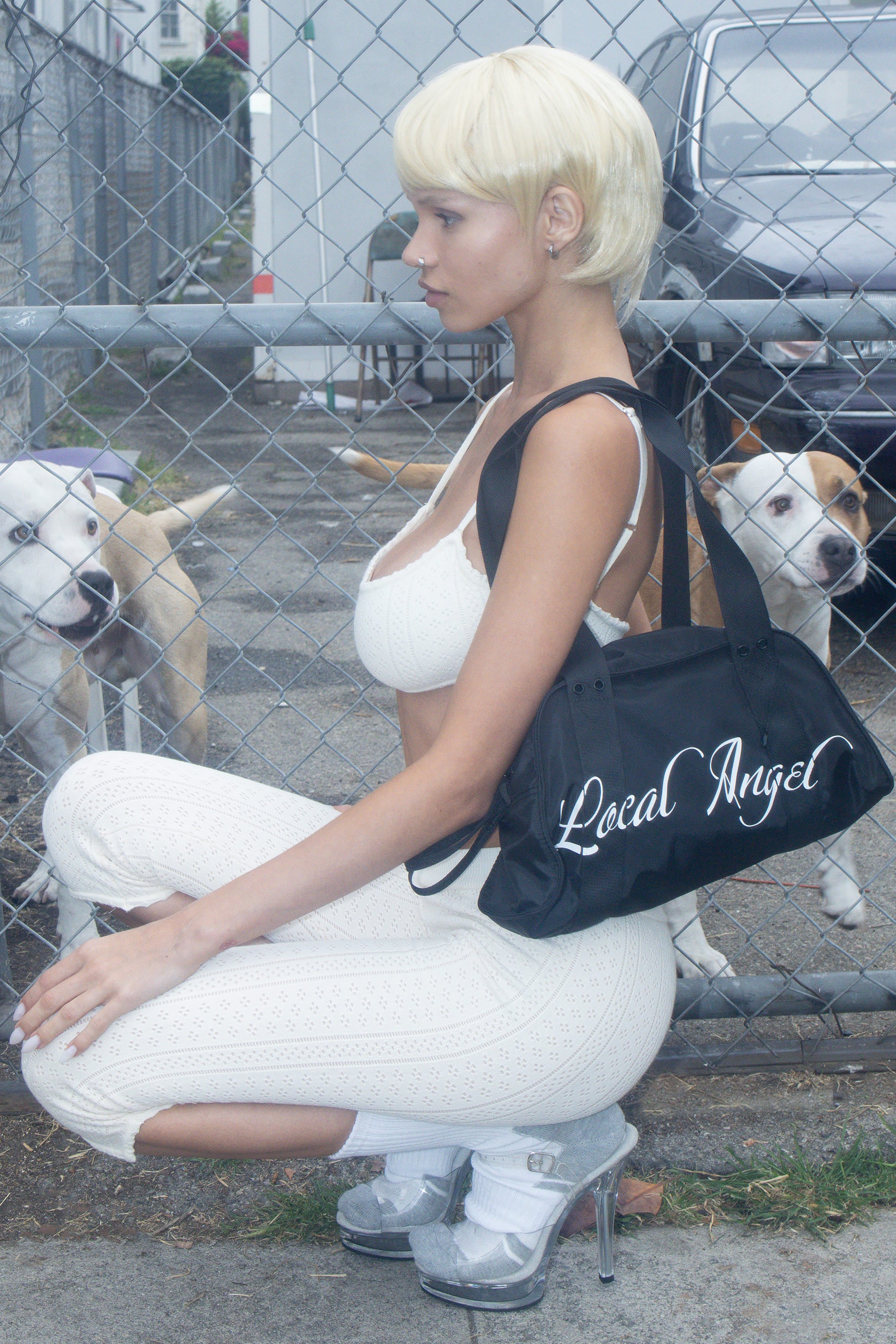 ● SCULPTOR ● Local Angel Gym Bag Local Angel Gym Bag Black – Sculptor