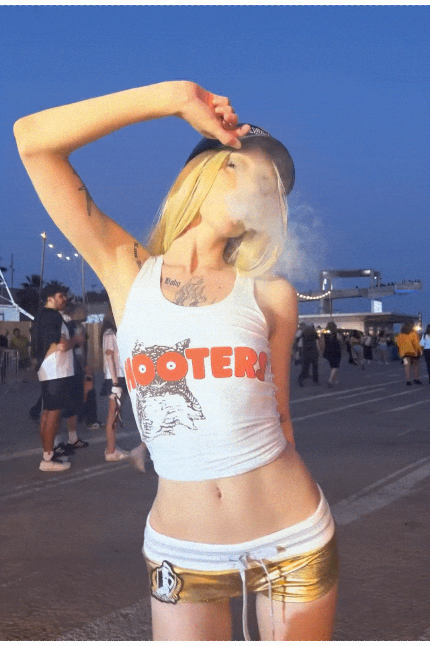 Marine Metallic Shorts Metallic Gold