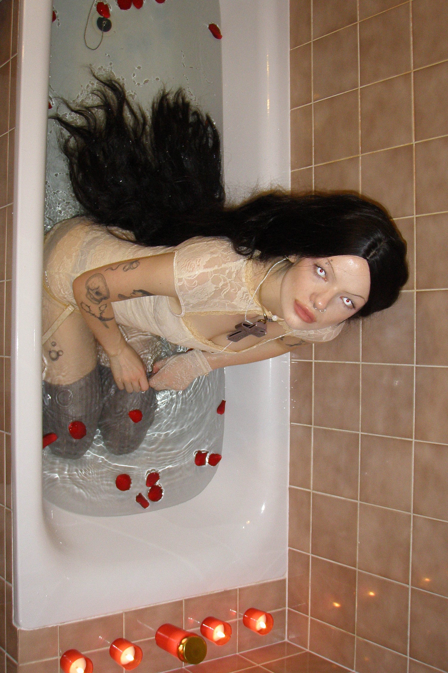 Lace Garter Belt Slip Raw