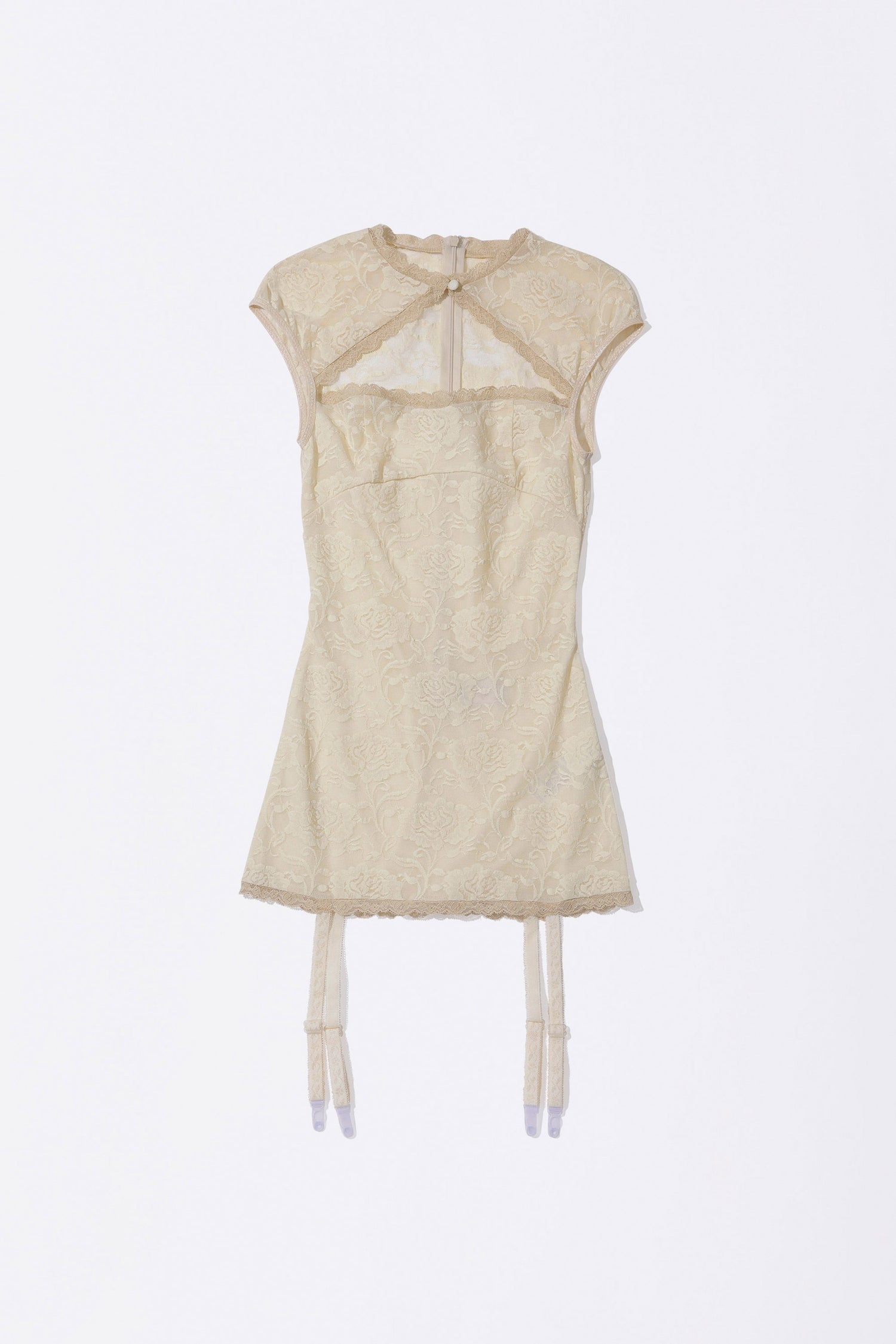 Lace Garter Belt Slip Raw