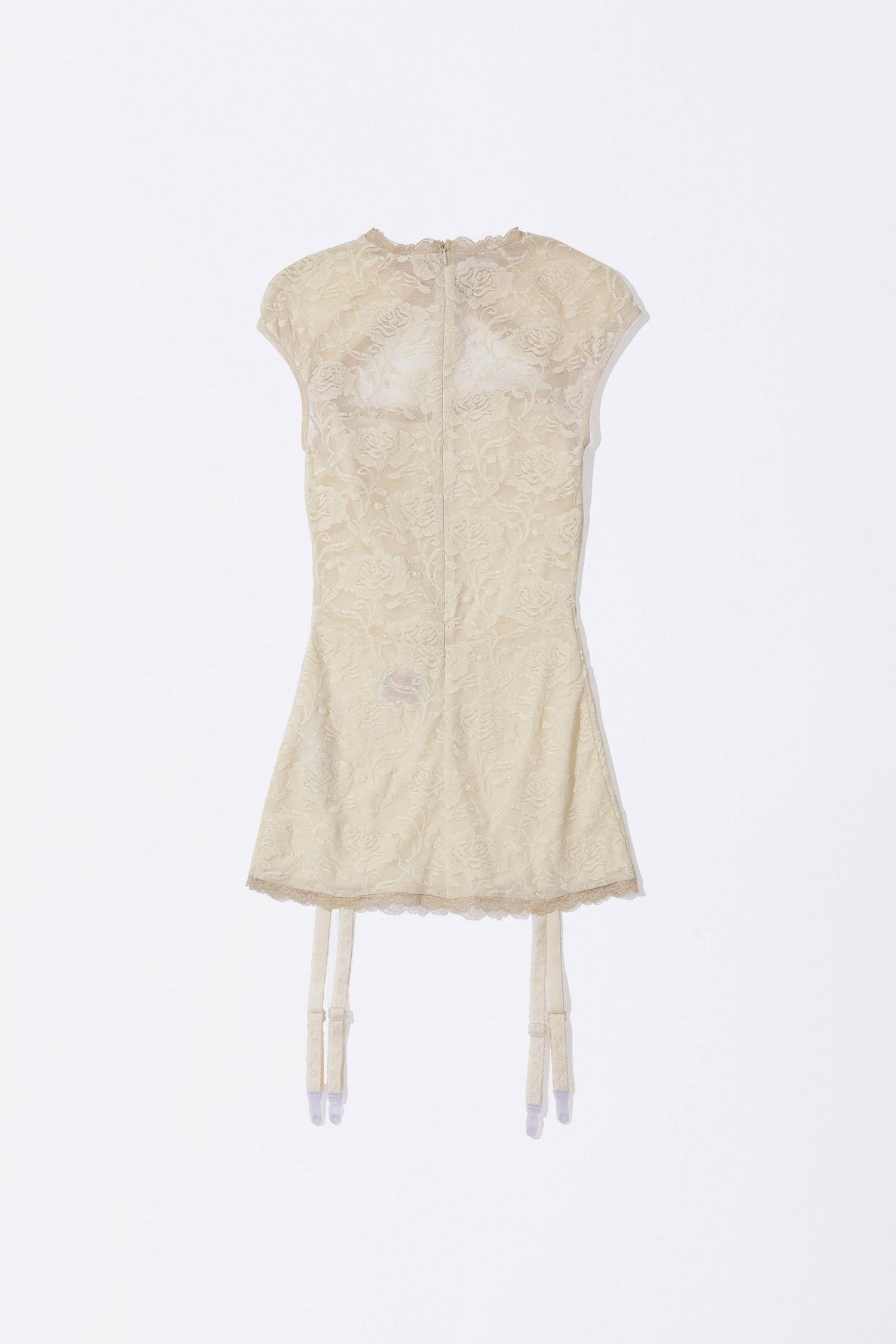 Lace Garter Belt Slip Raw