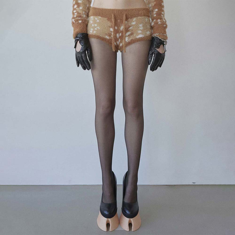Rudolph Fur Shorts Brown