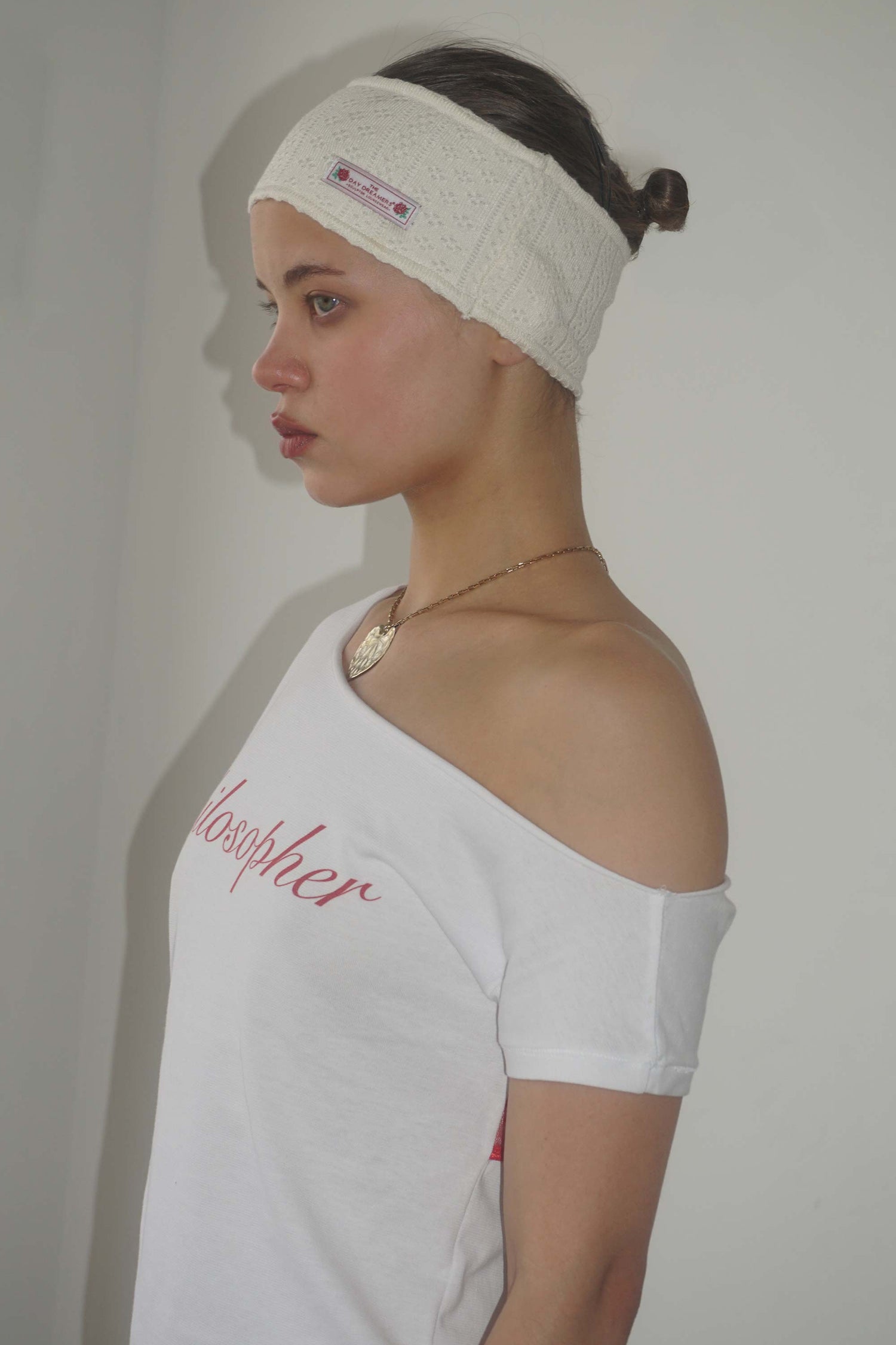 Eyelet Knit Hairband Ivory