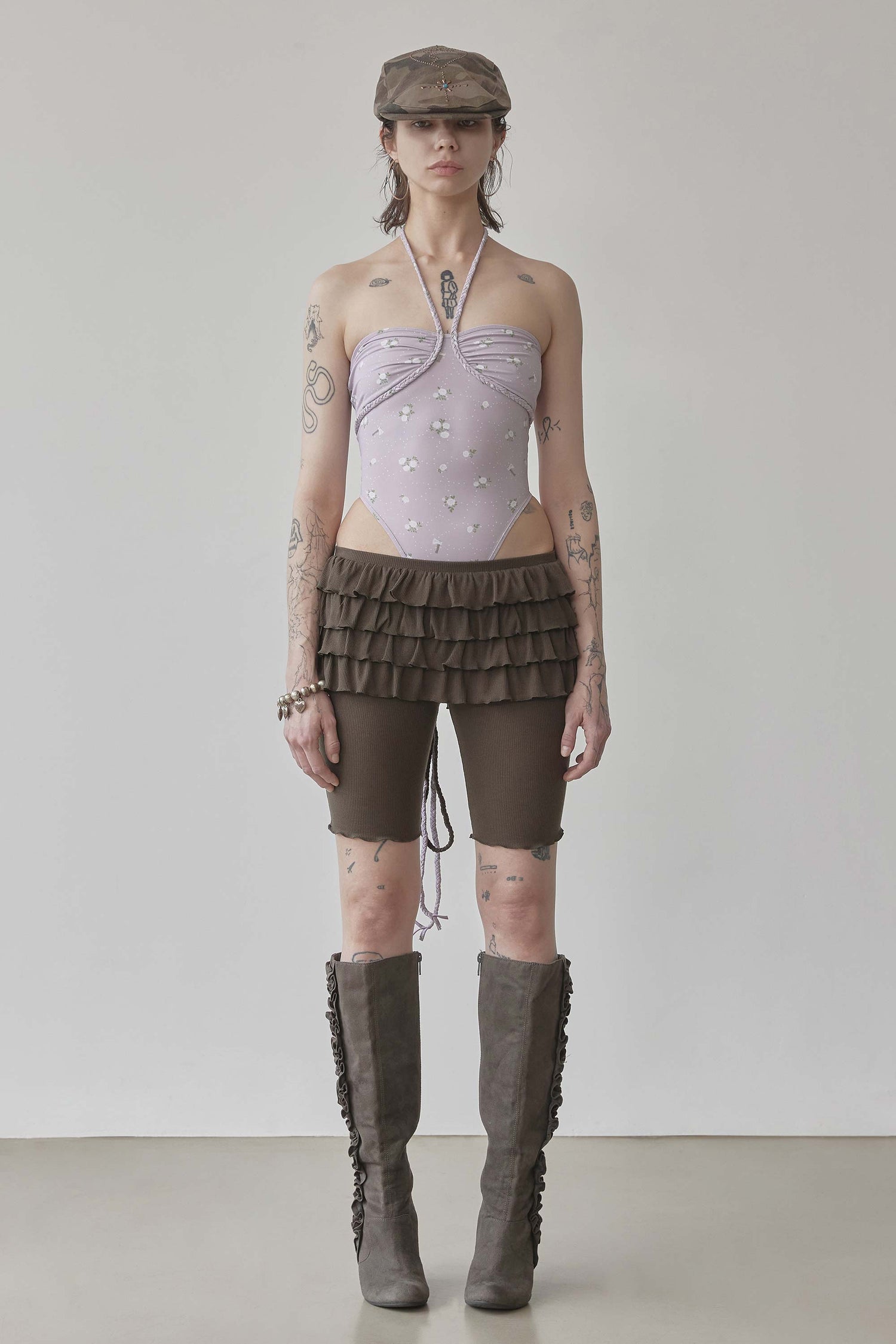 Braided Bodysuit Lavender
