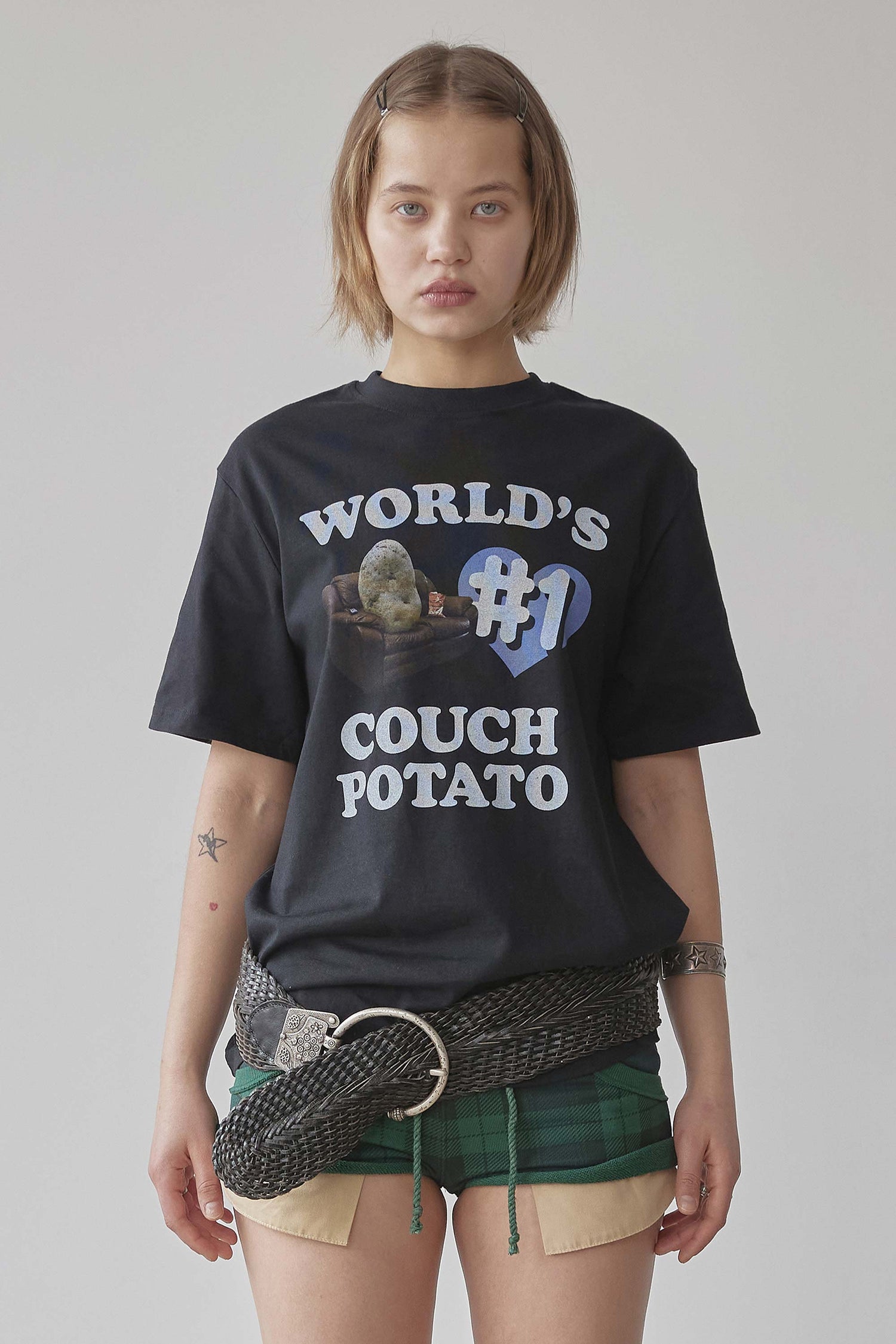 Number One Couch Potato Tee Black