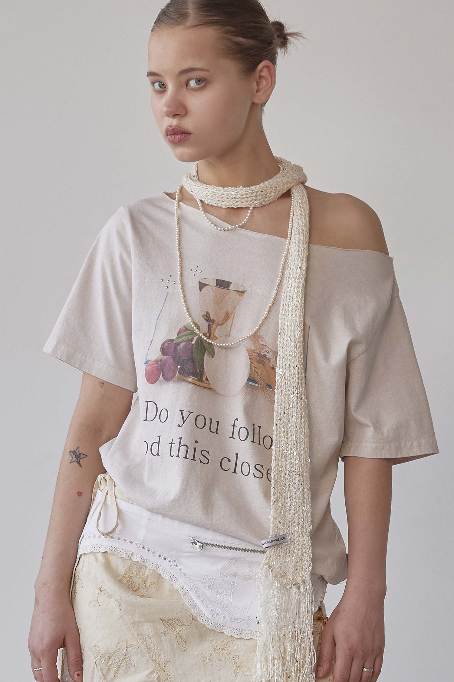 Cotton Apron Belt White