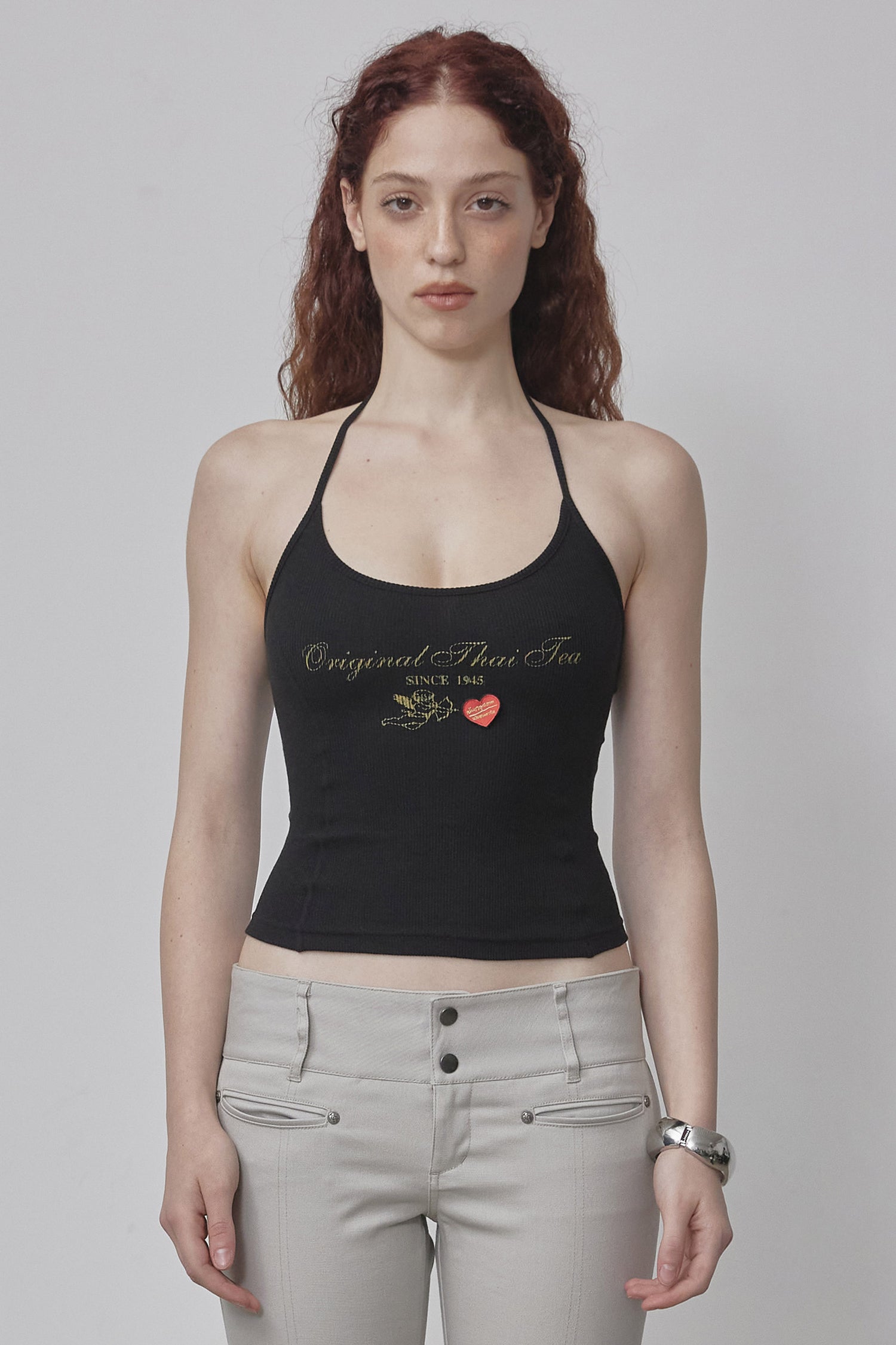 [Sculptor X Cha Tra Mue] Heavenly Thai Tee Sleeveless Black