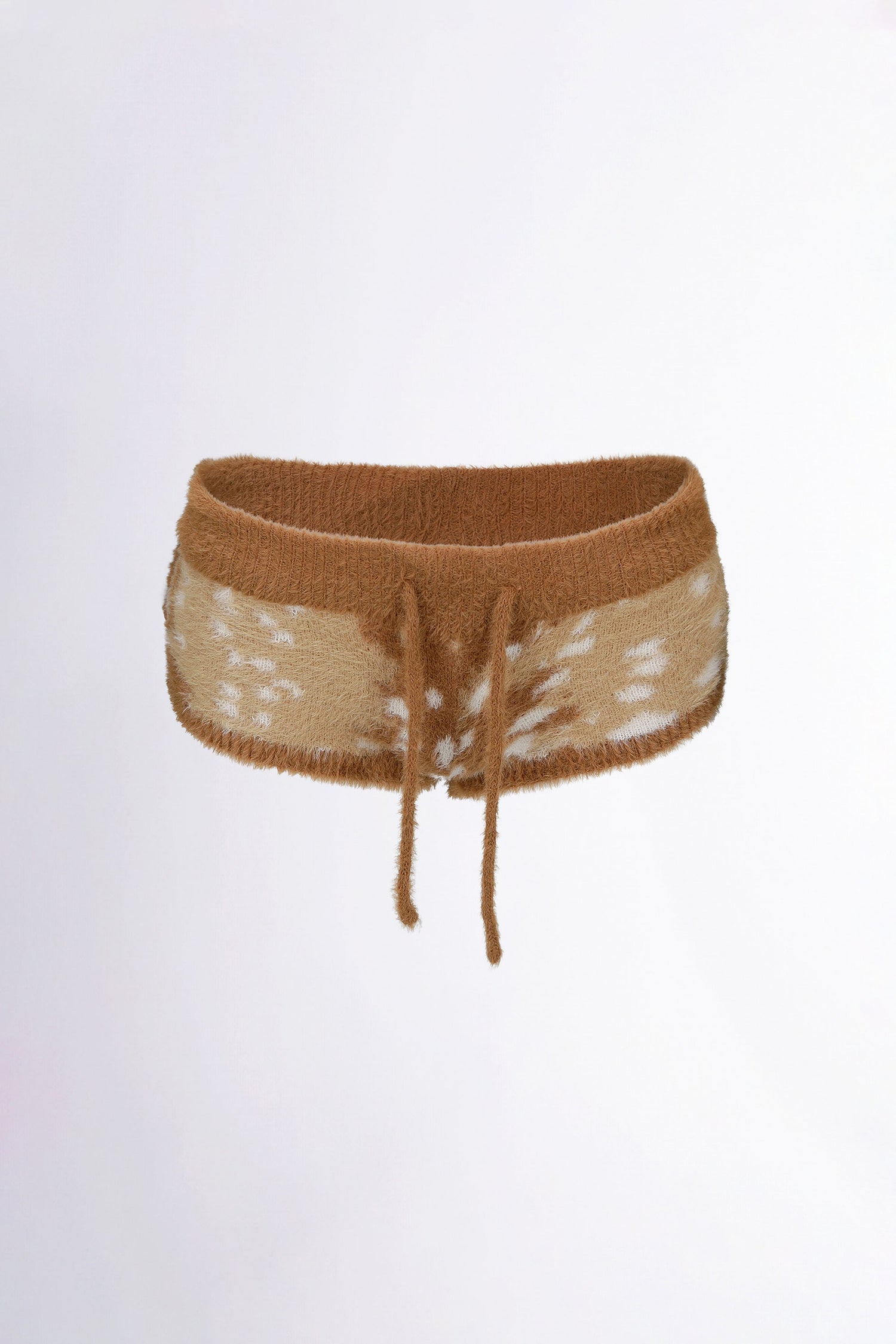 Rudolph Fur Shorts Brown