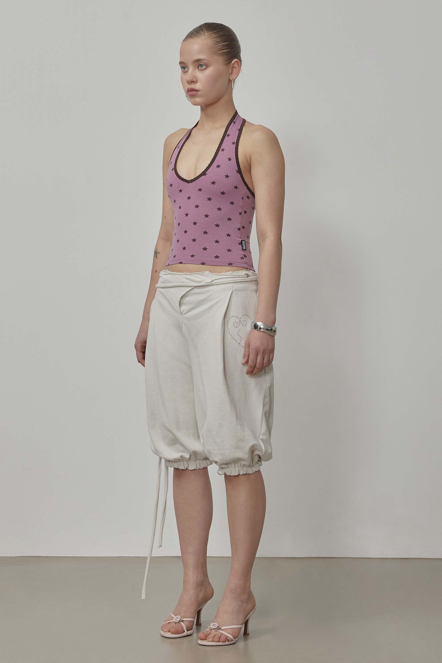 Star Halter Top Plum Pink