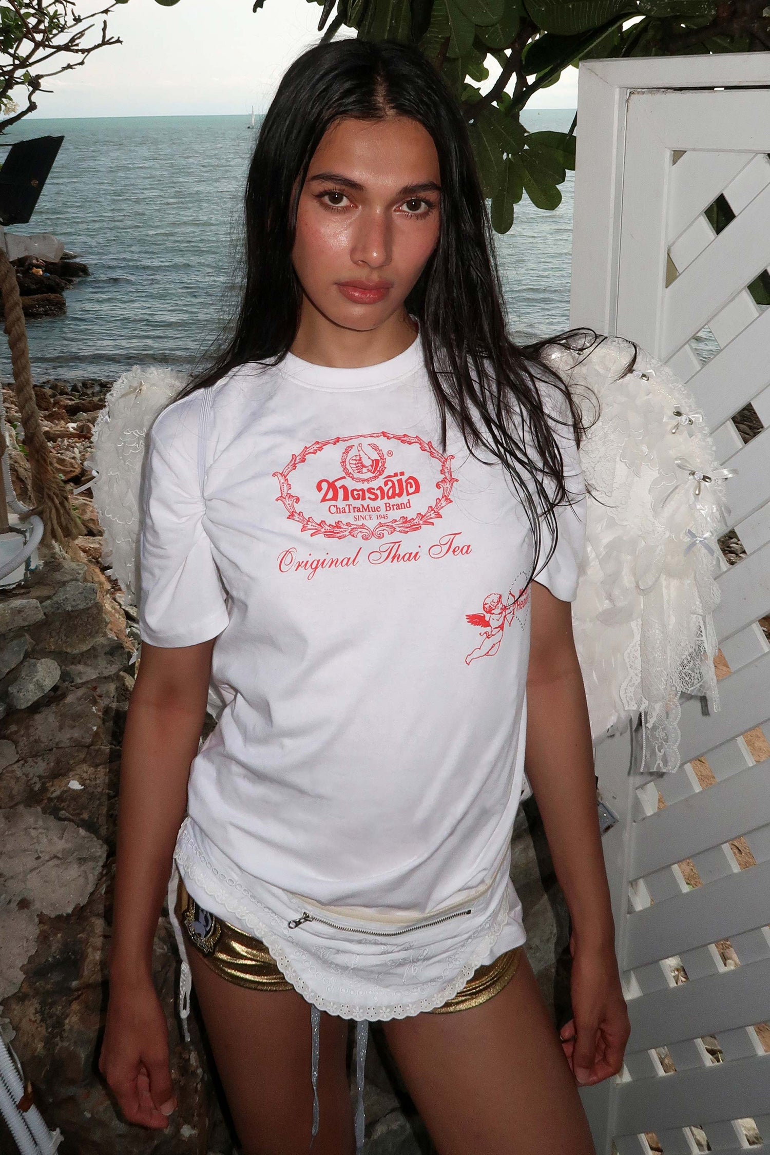 [Sculptor X Cha Tra Mue] Heavenly Thai Tee White