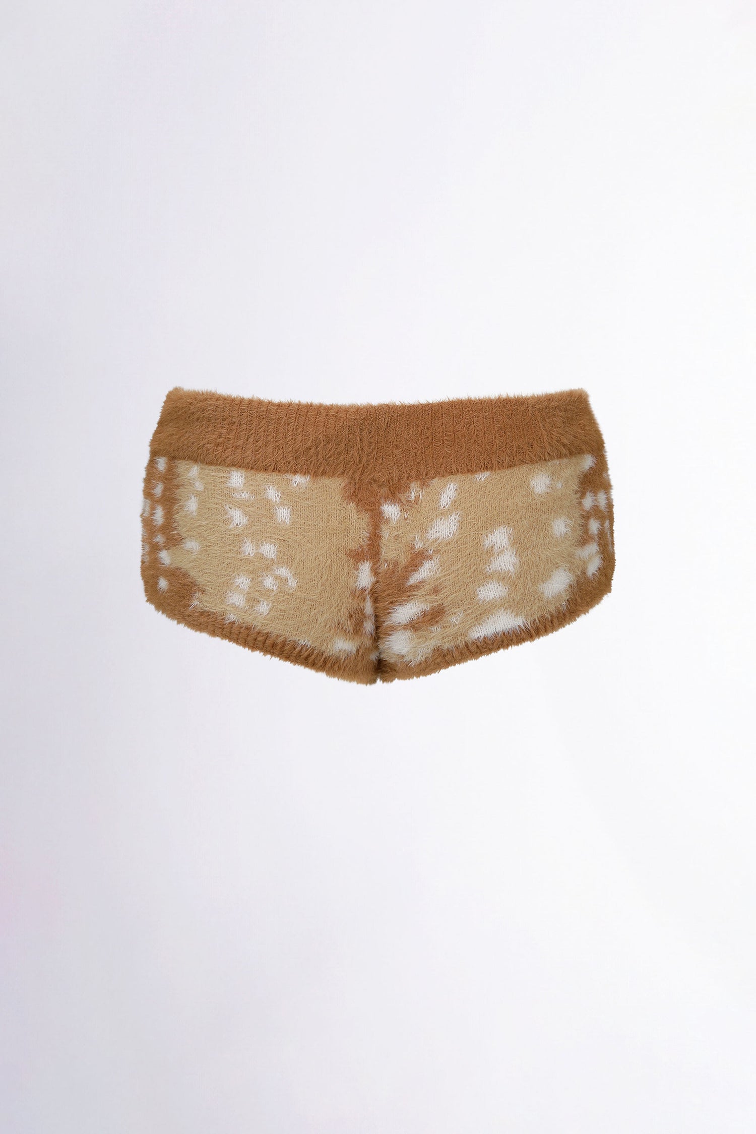 Rudolph Fur Shorts Brown