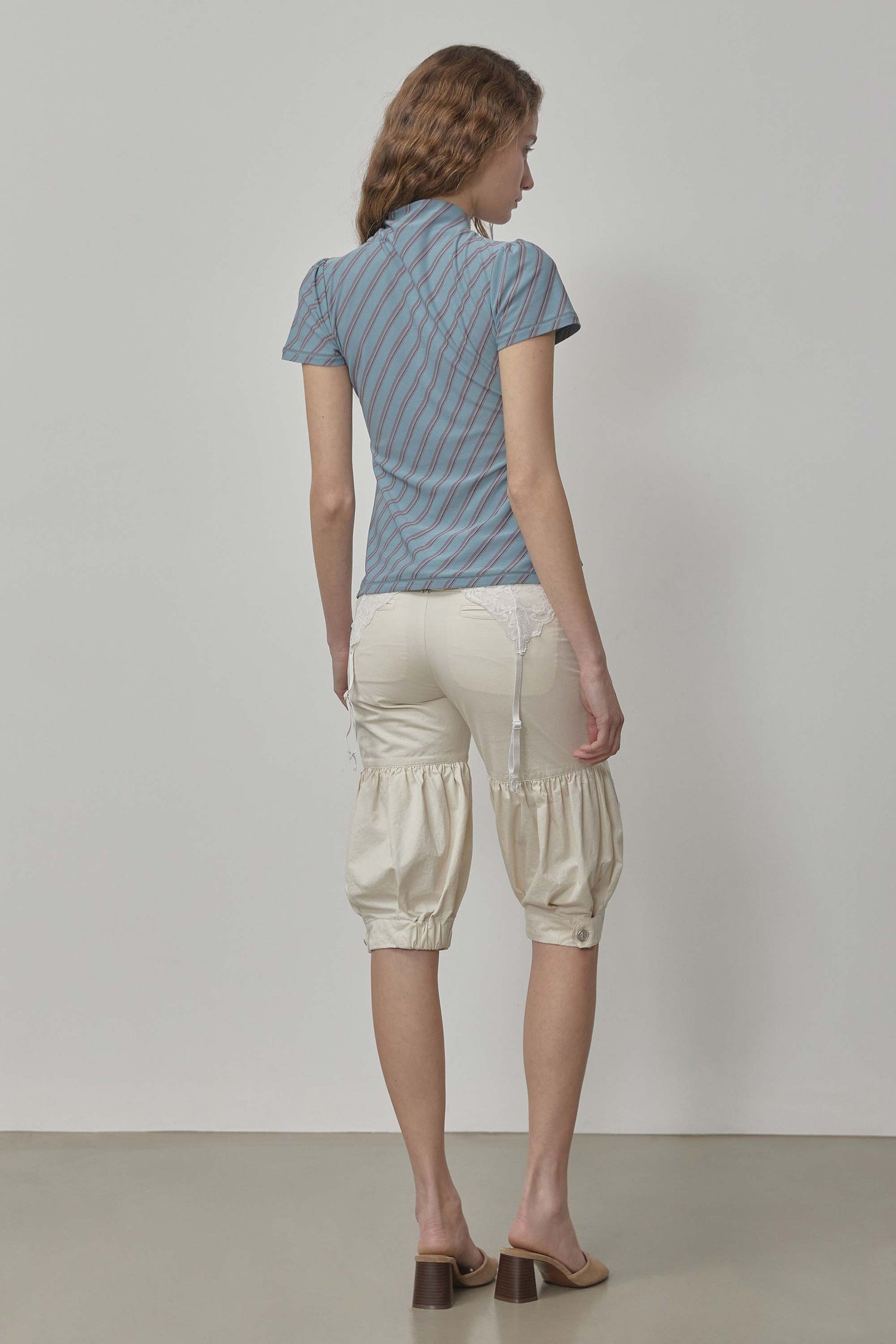 Stripe Jersey Top Sage