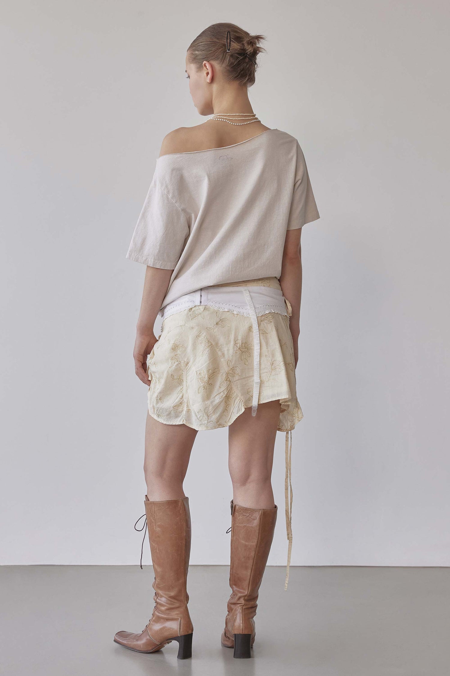 Cotton Apron Belt White