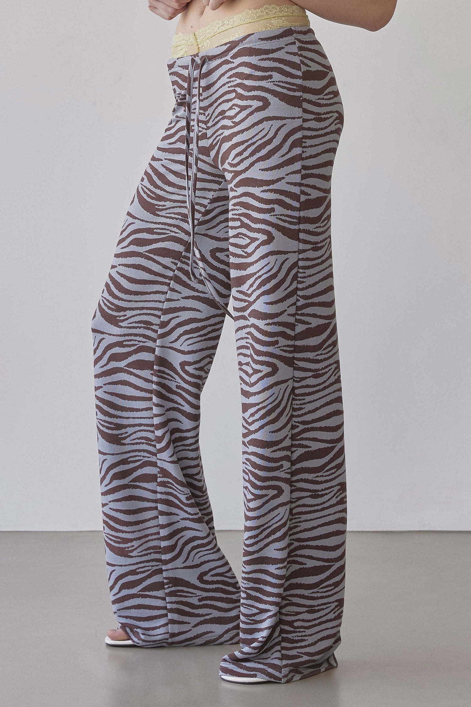 Summer To Go Pants Blue Zebra