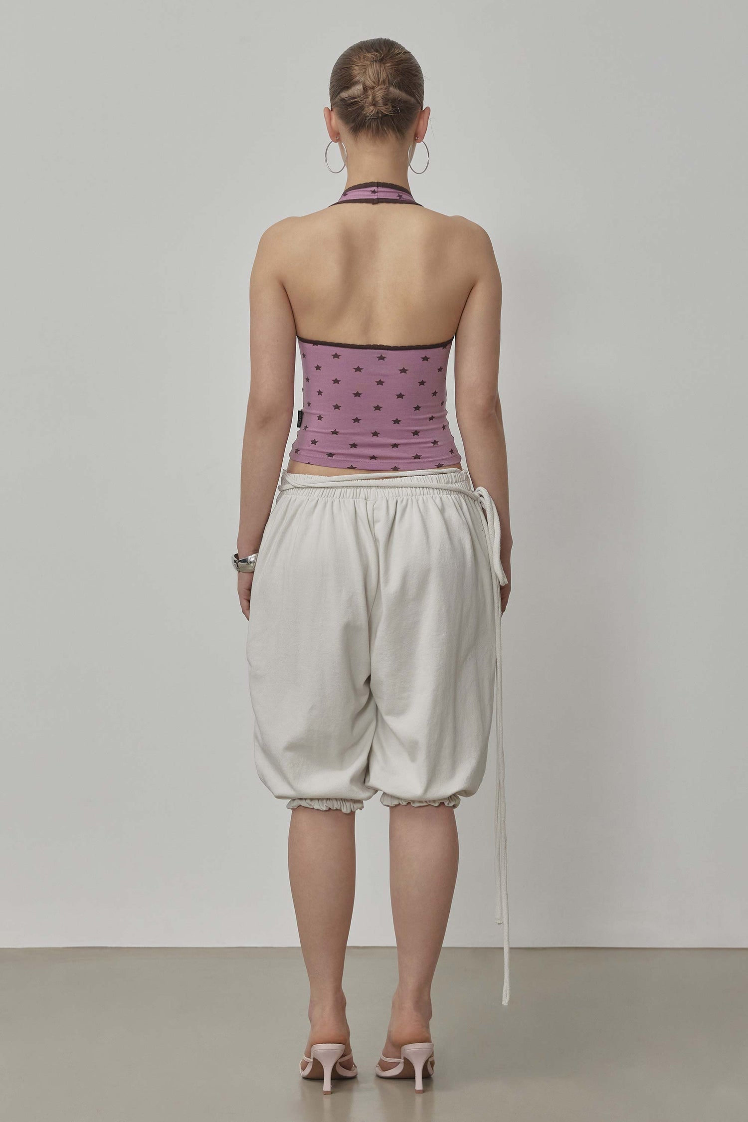 Star Halter Top Plum Pink