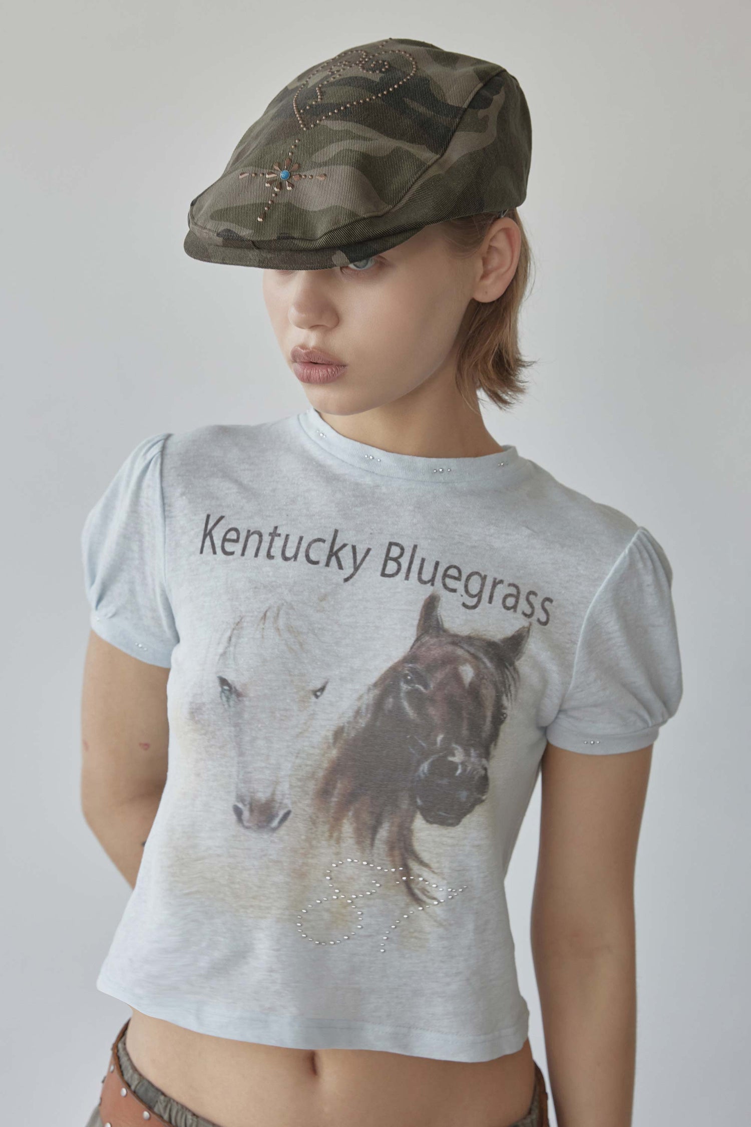 Kentucky Stud Baby Tee Baby Blue
